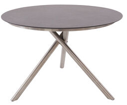 OUTDOOR Gartentisch Edelstahl rund