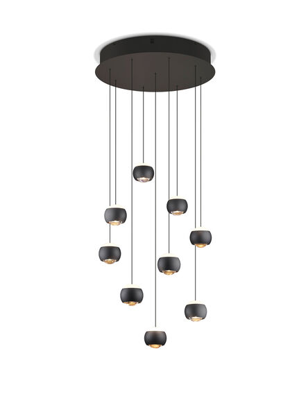 Musterring LED-Pendelleuchte 9flg