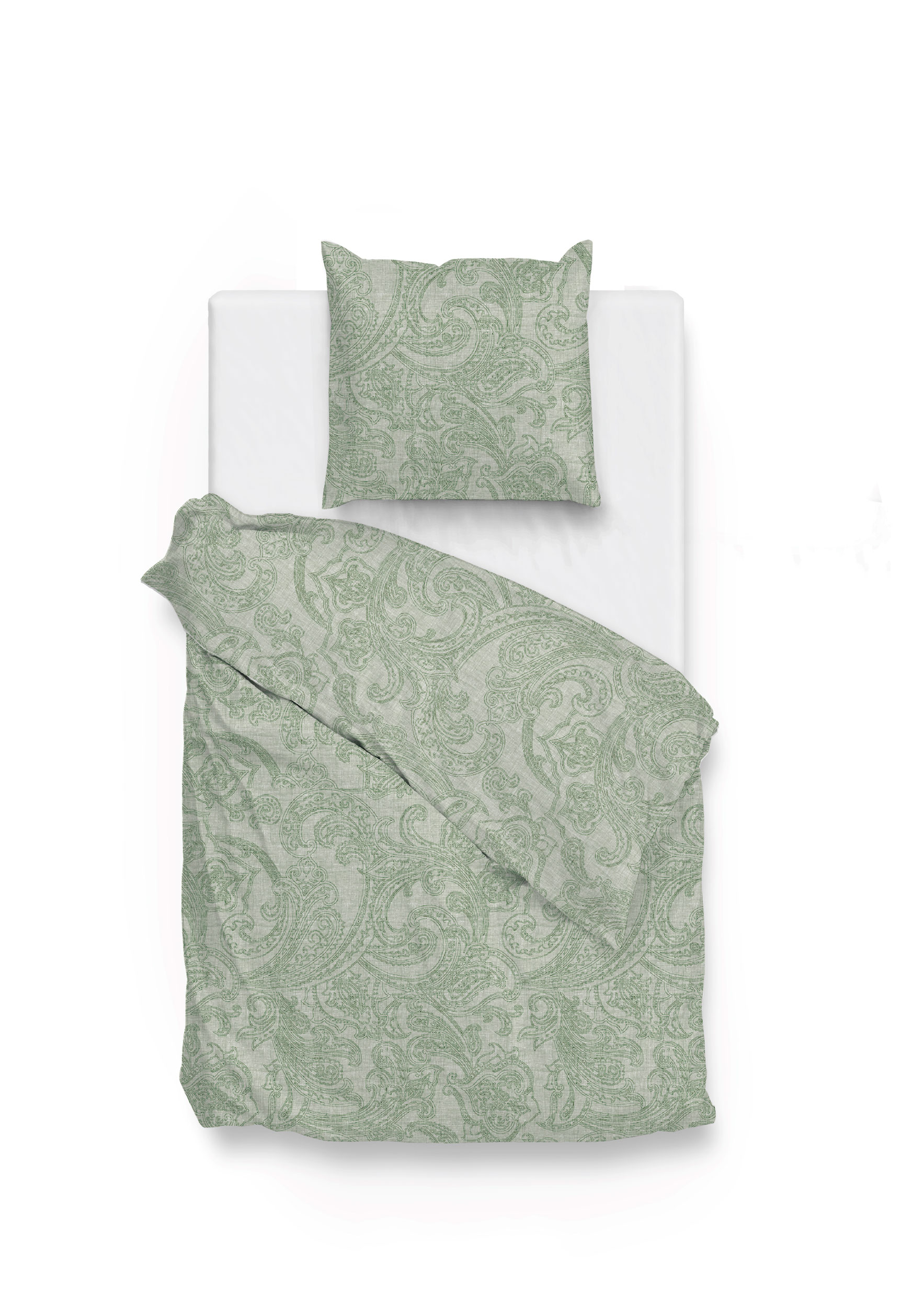 Heckett Baumwoll-Bettwäsche "Paisley" image number 1