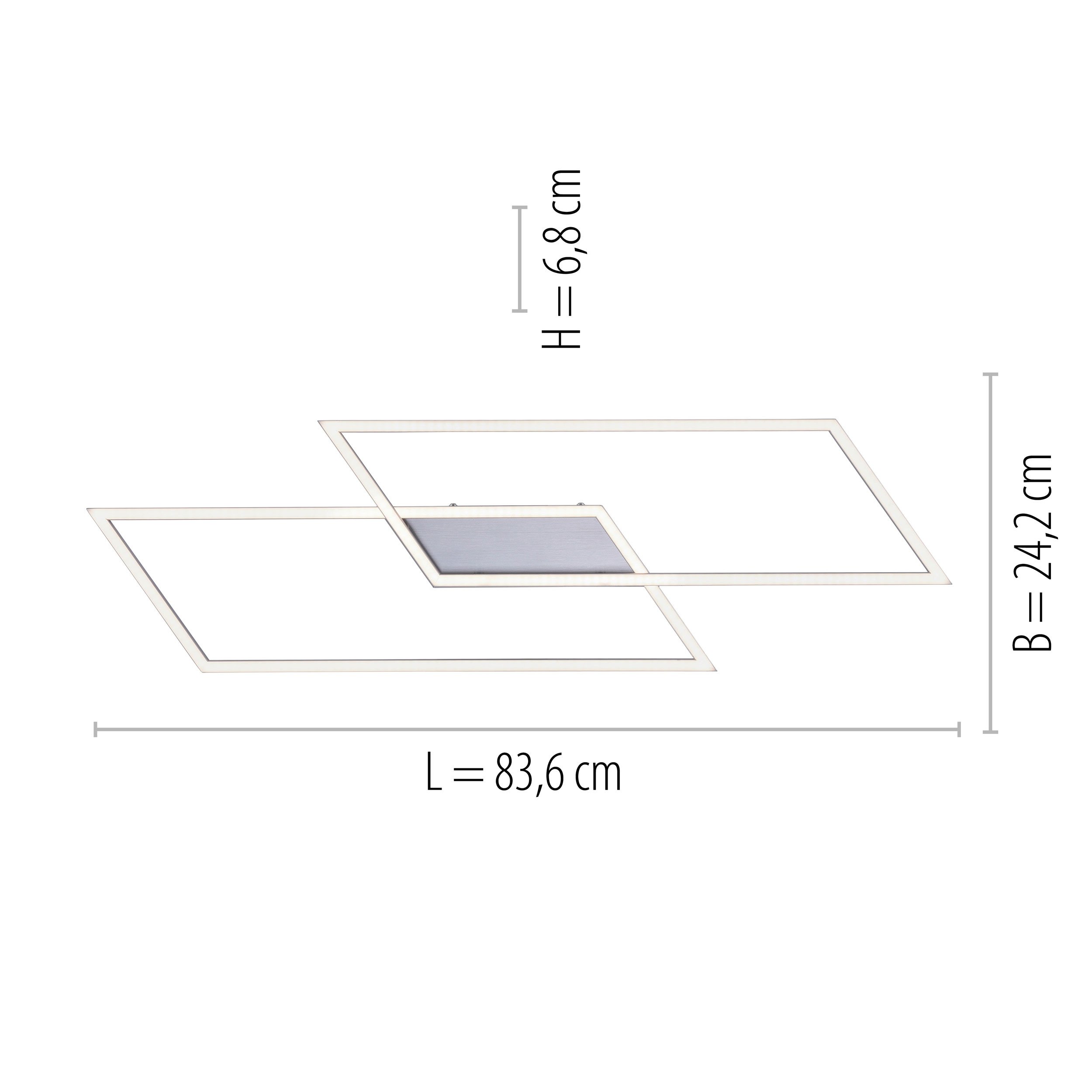 LED-Deckenleuchte 2flg image number null