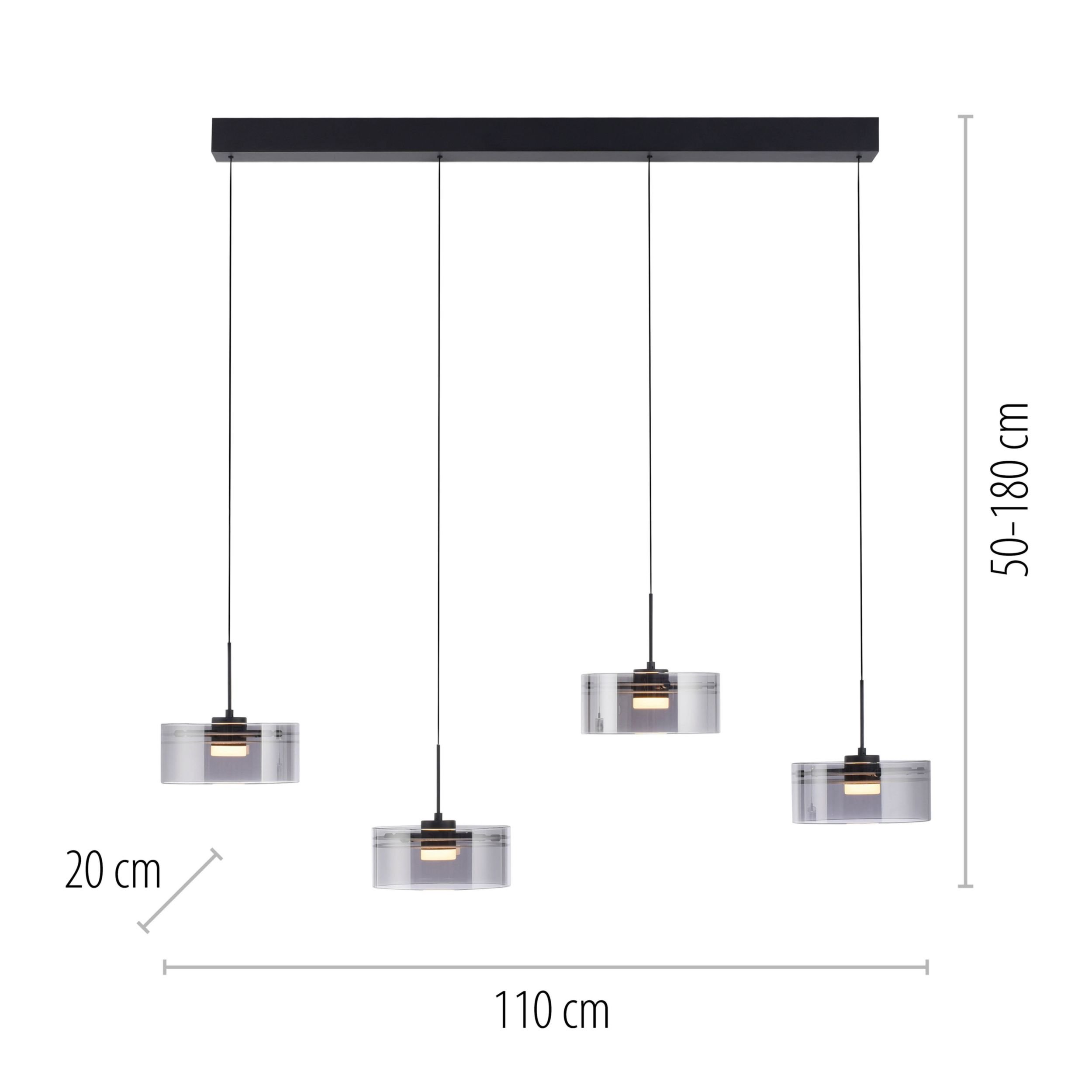 MONDO LED-Pendelleuchte 4flg image number 2