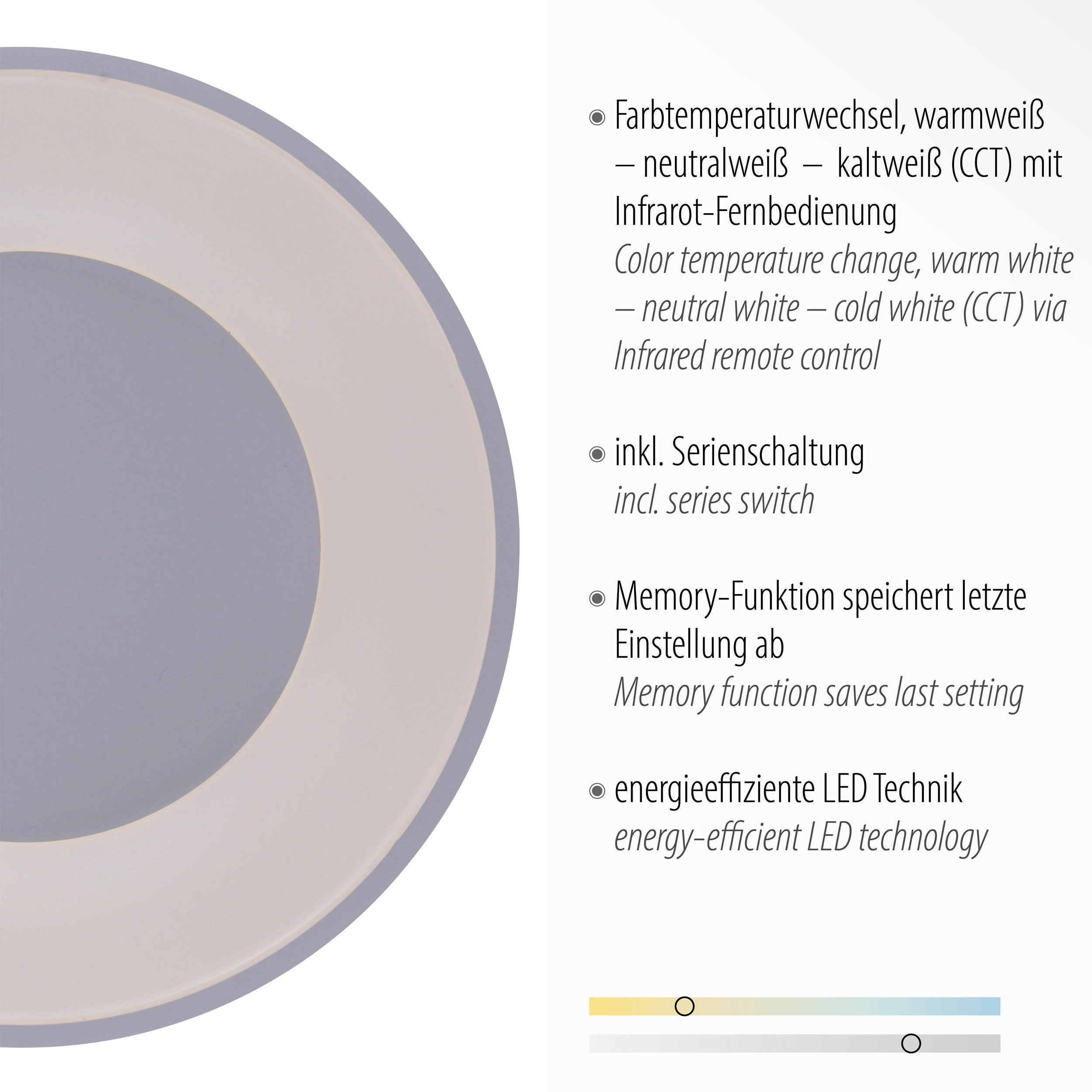 JUST LIGHT. LED-Deckenleuchte 1flg image number 4