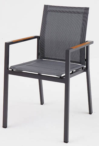 OUTDOOR Gartenstuhl Alu/Teak image number 1