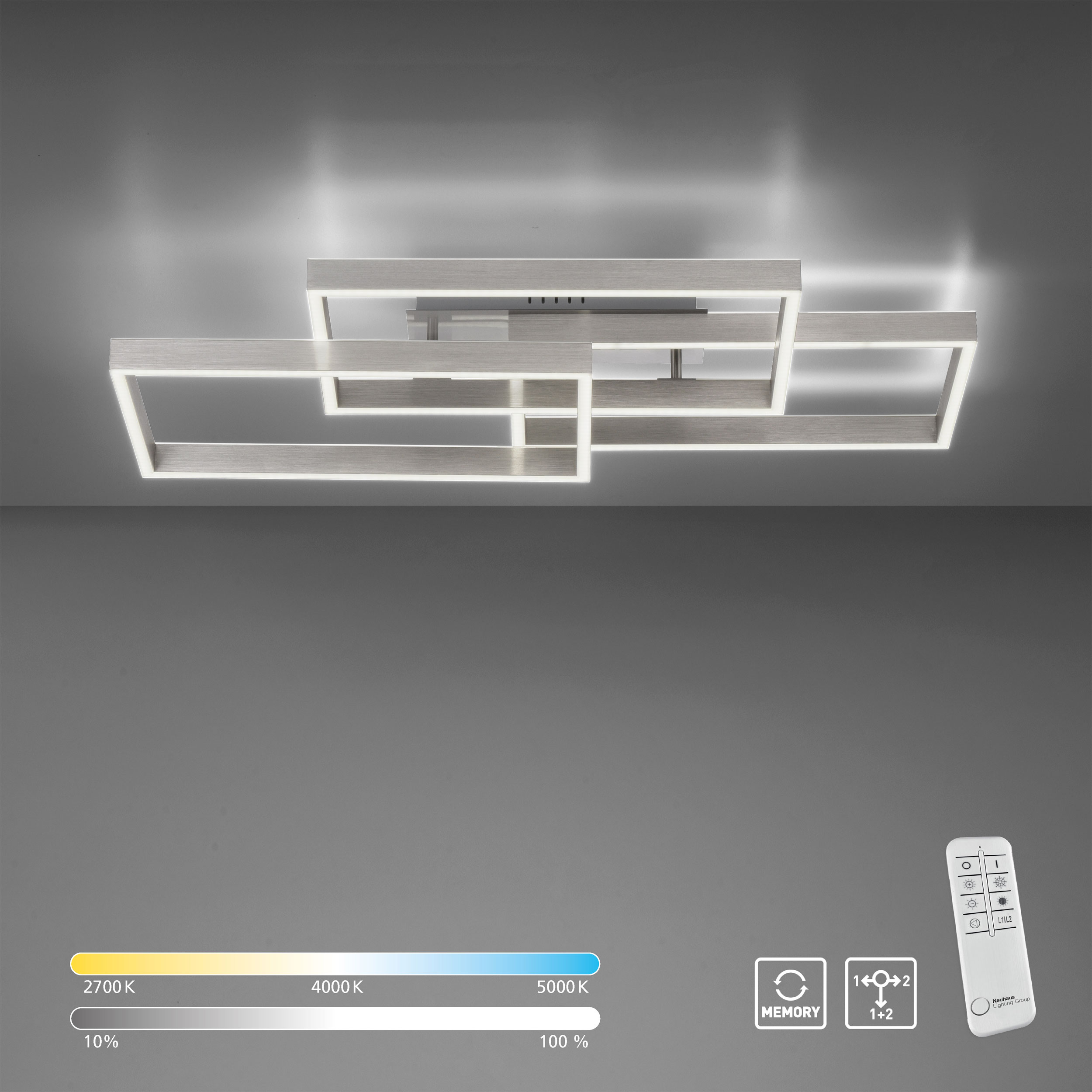 Paul Neuhaus LED-Deckenleuchte 2flg image number 7