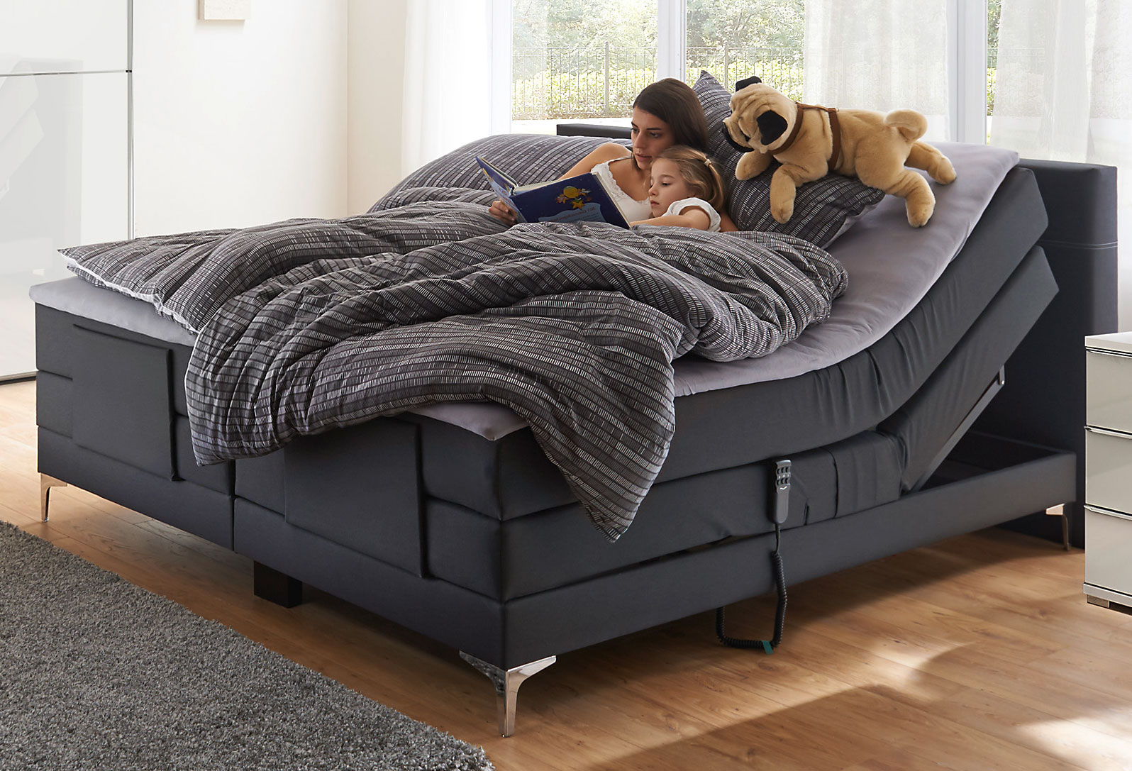 Boxspringbett m. Motor image number 1