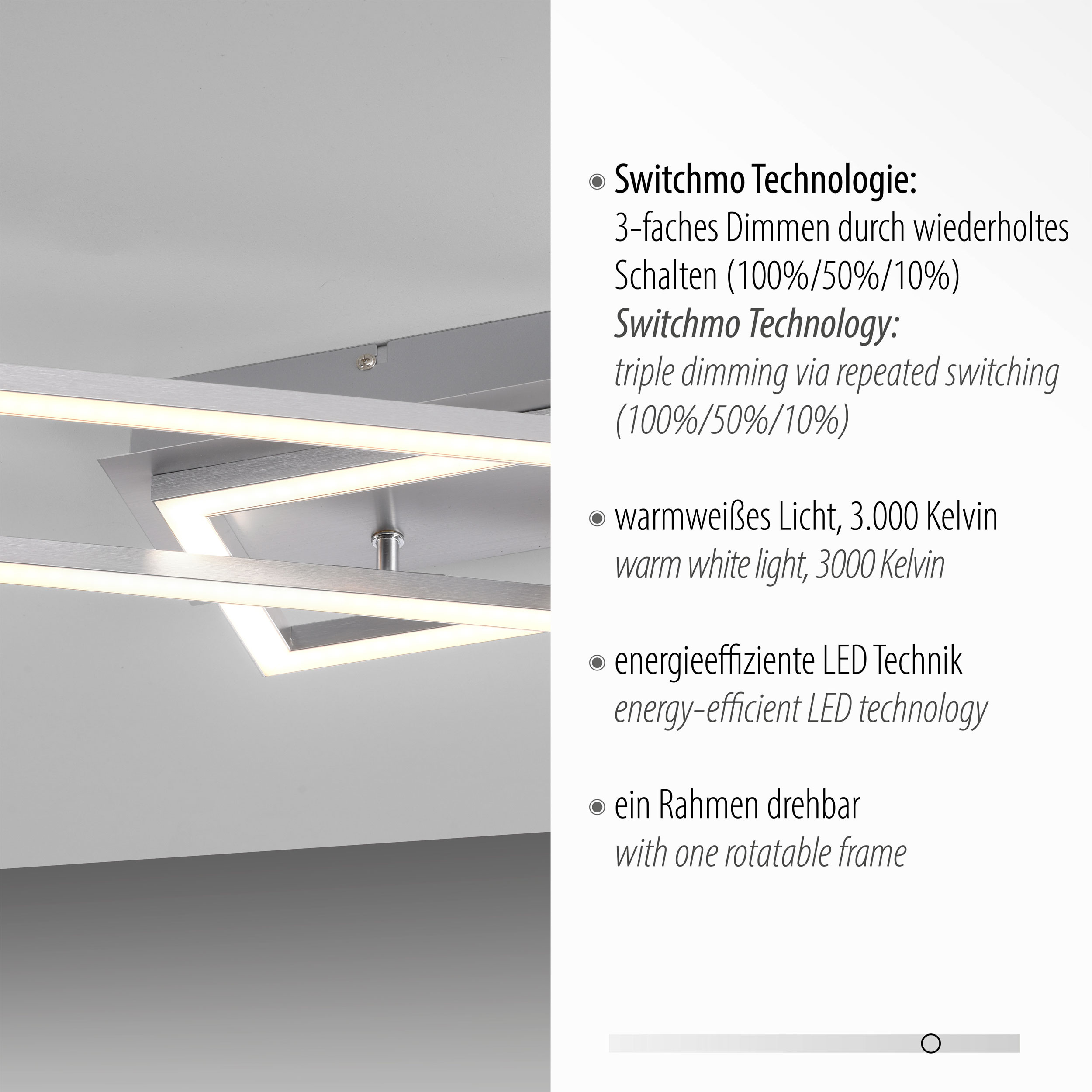 JUST LIGHT. LED-Deckenleuchte 1flg image number 5