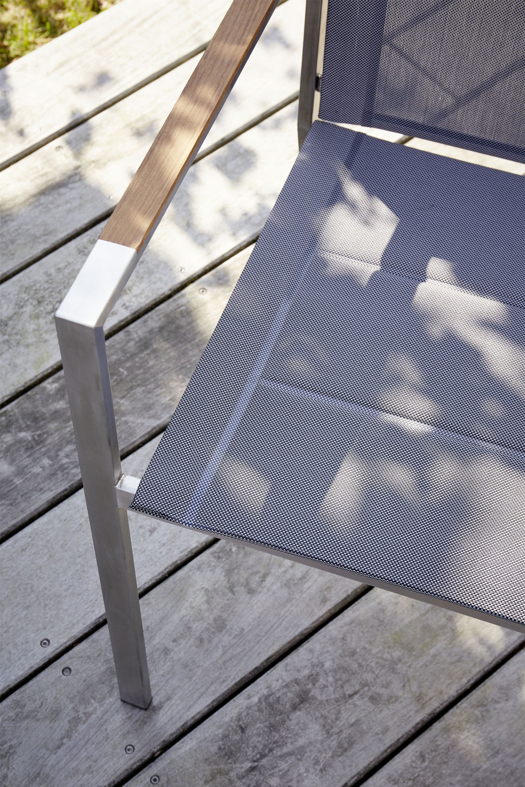 OUTDOOR Gartenstuhl Edelstahl/Teak image number 7