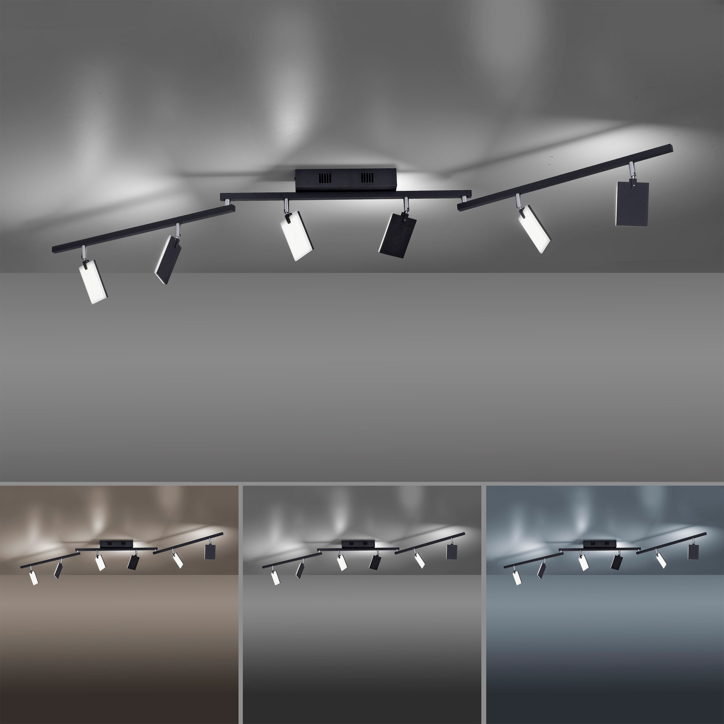LED-Deckenleuchte 6flg image number null