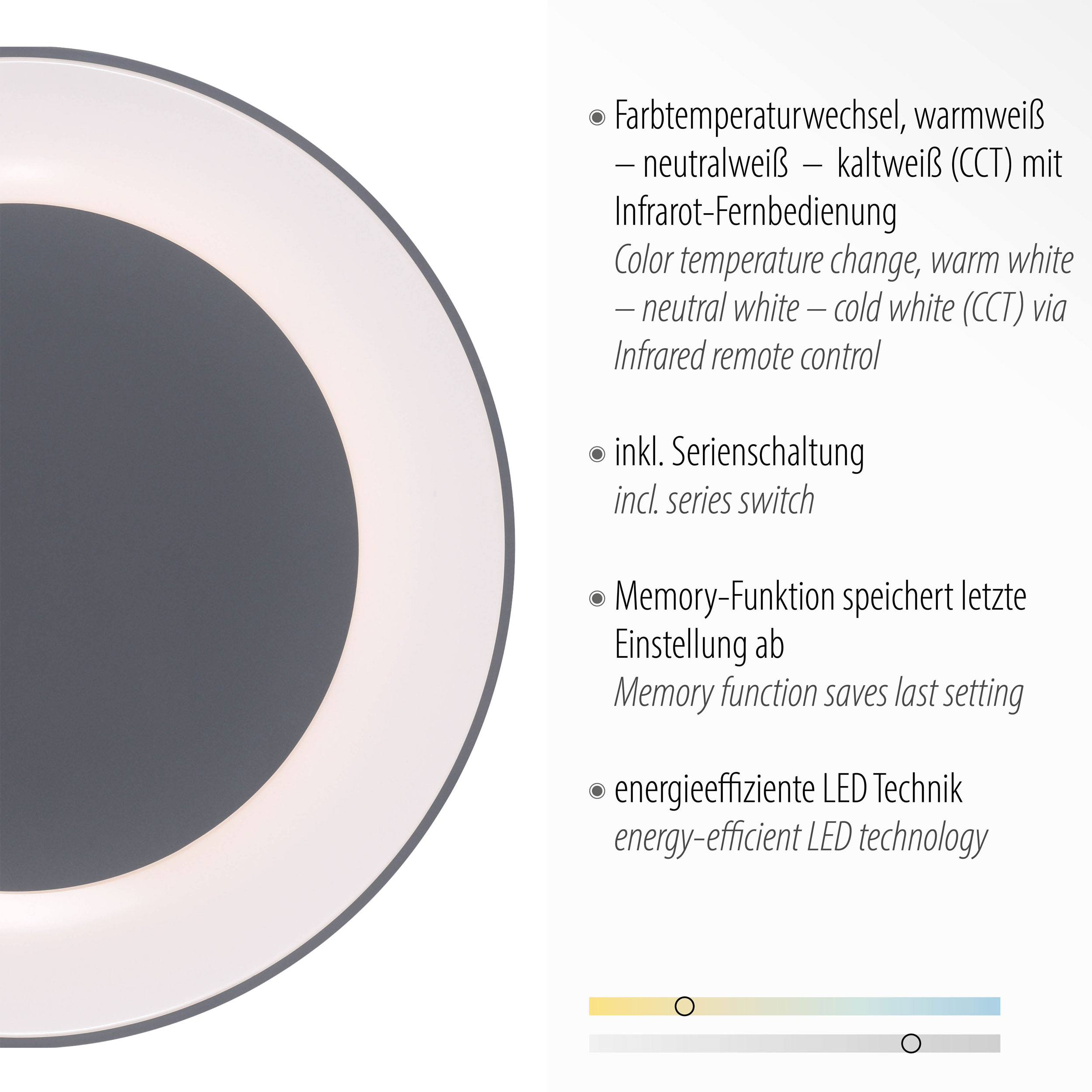 JUST LIGHT. LED-Deckenleuchte 1flg image number 6