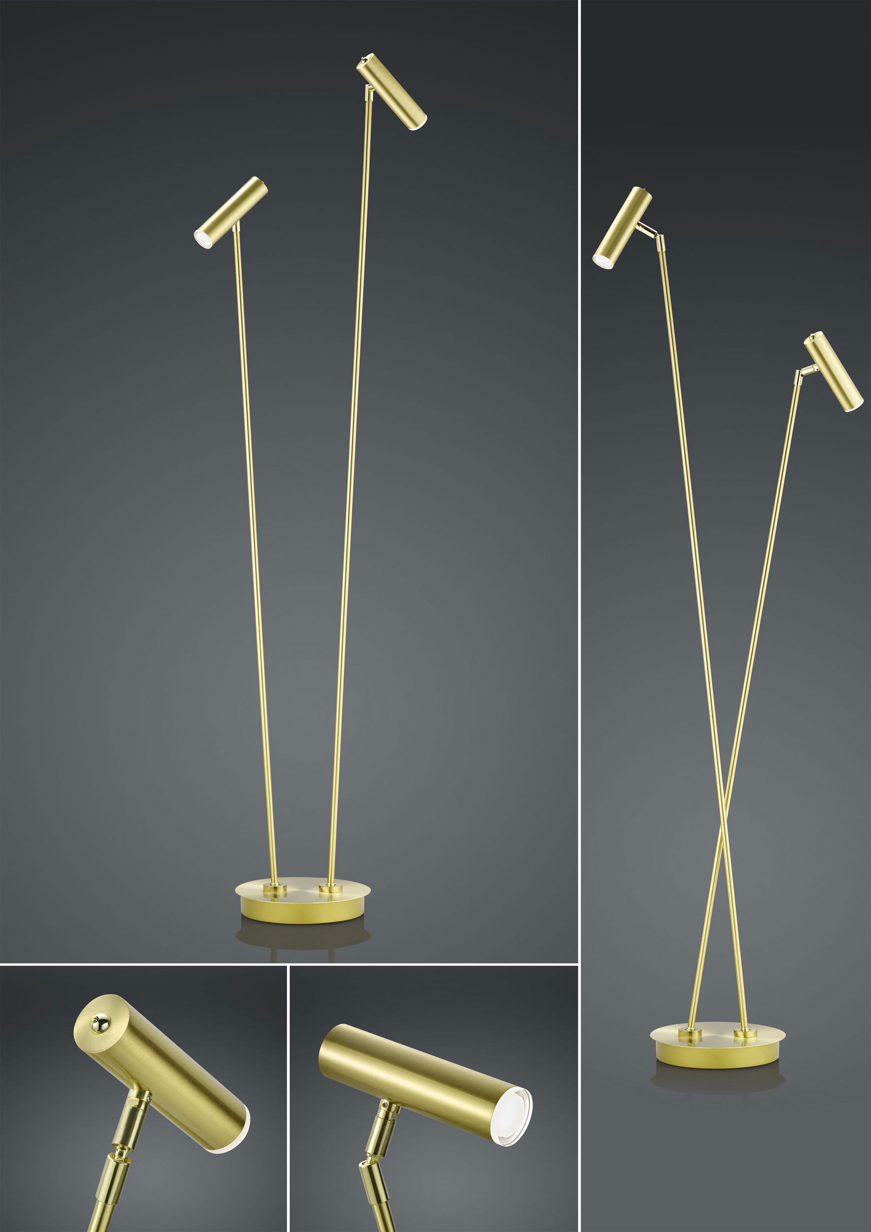 B-Leuchten LED-Stehleuchte 2flg image number 3