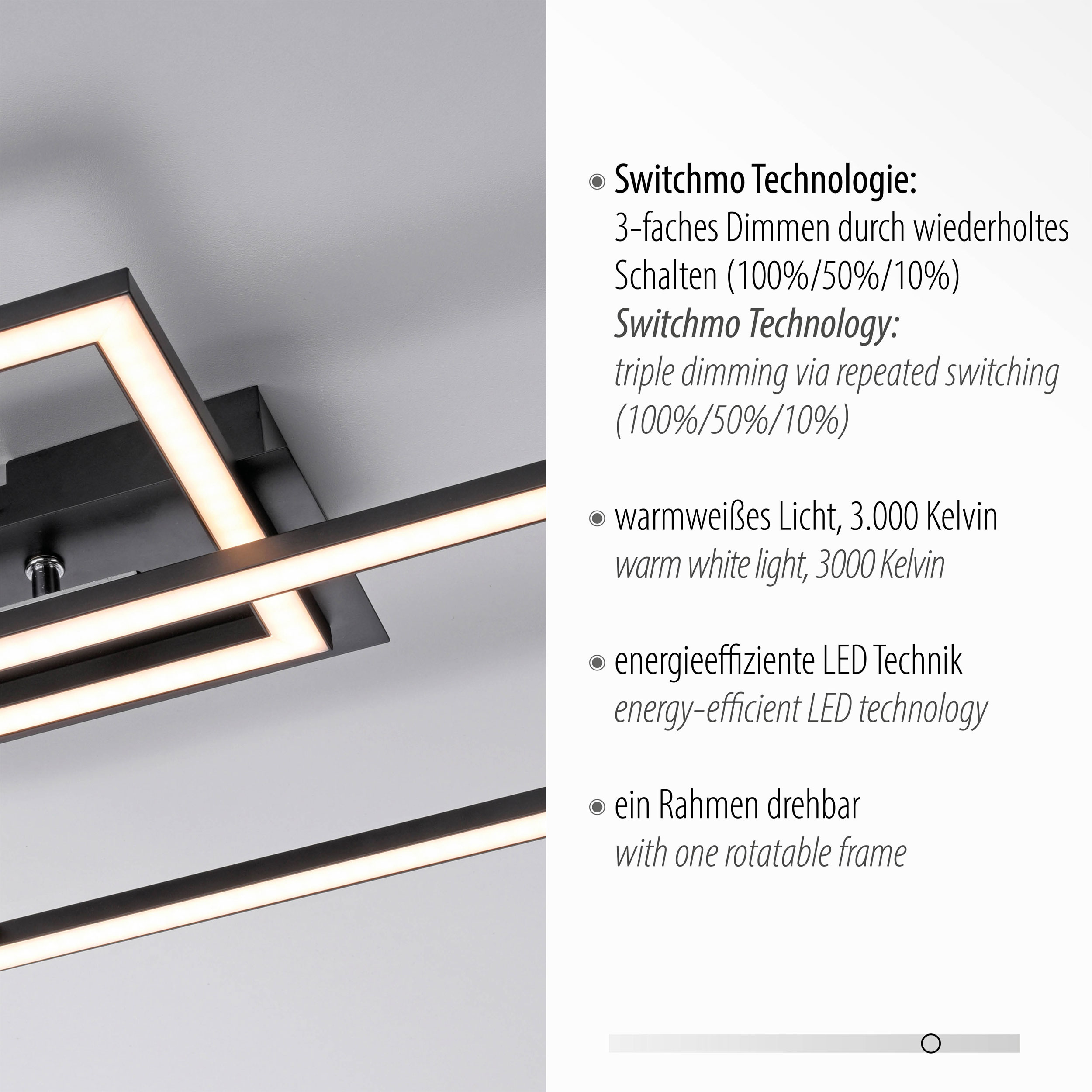 JUST LIGHT. LED-Deckenleuchte 1flg image number 4