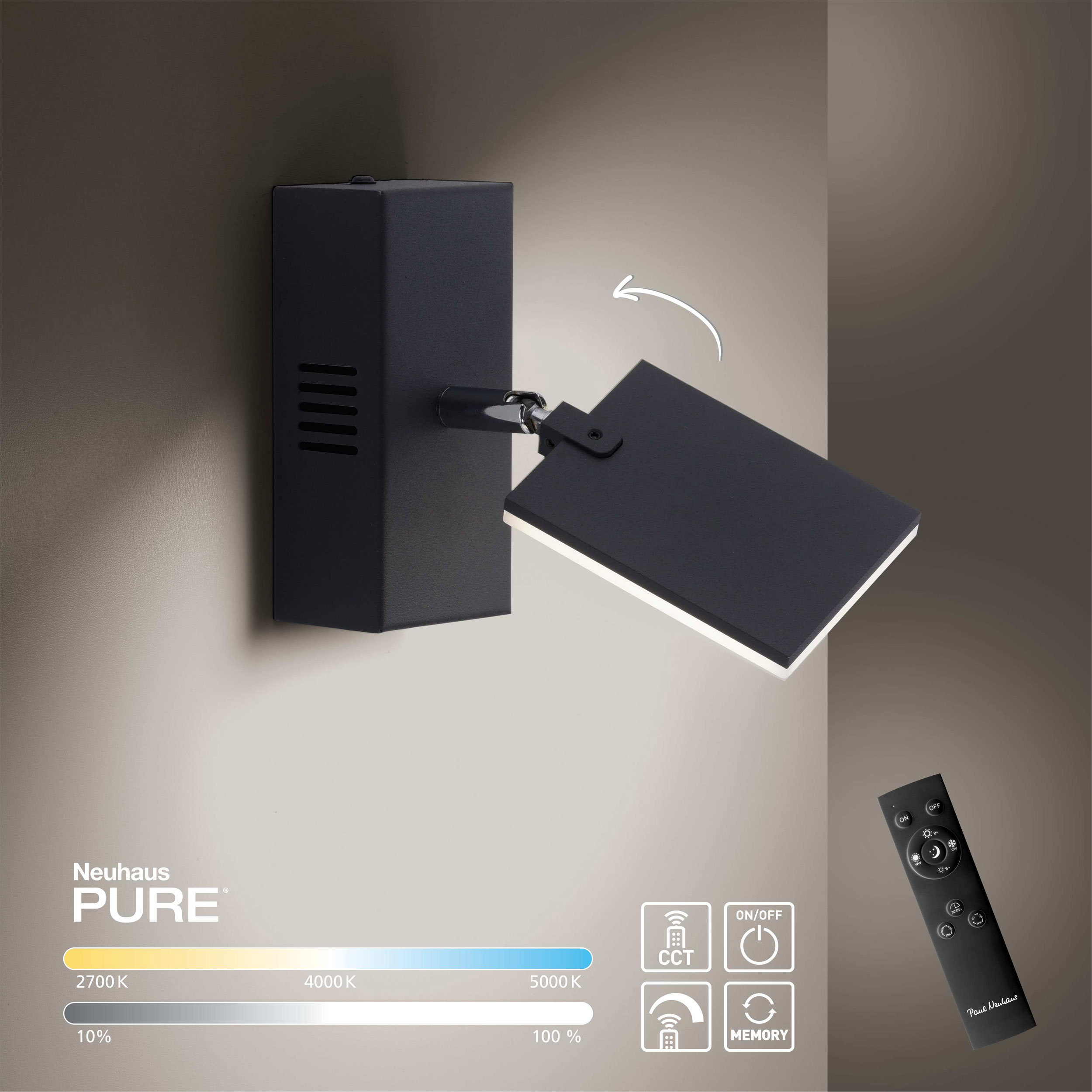 Paul Neuhaus LED-Wandleuchte 1flg image number 3
