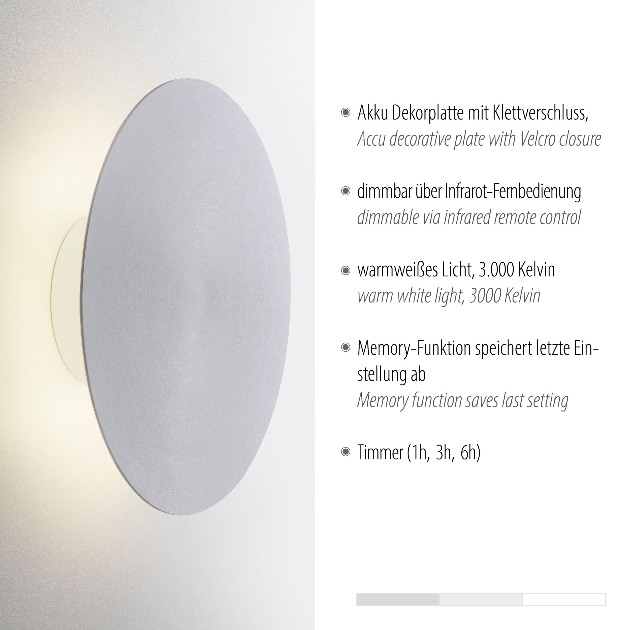 Paul Neuhaus LED-Akku-Wandleuchte image number 3