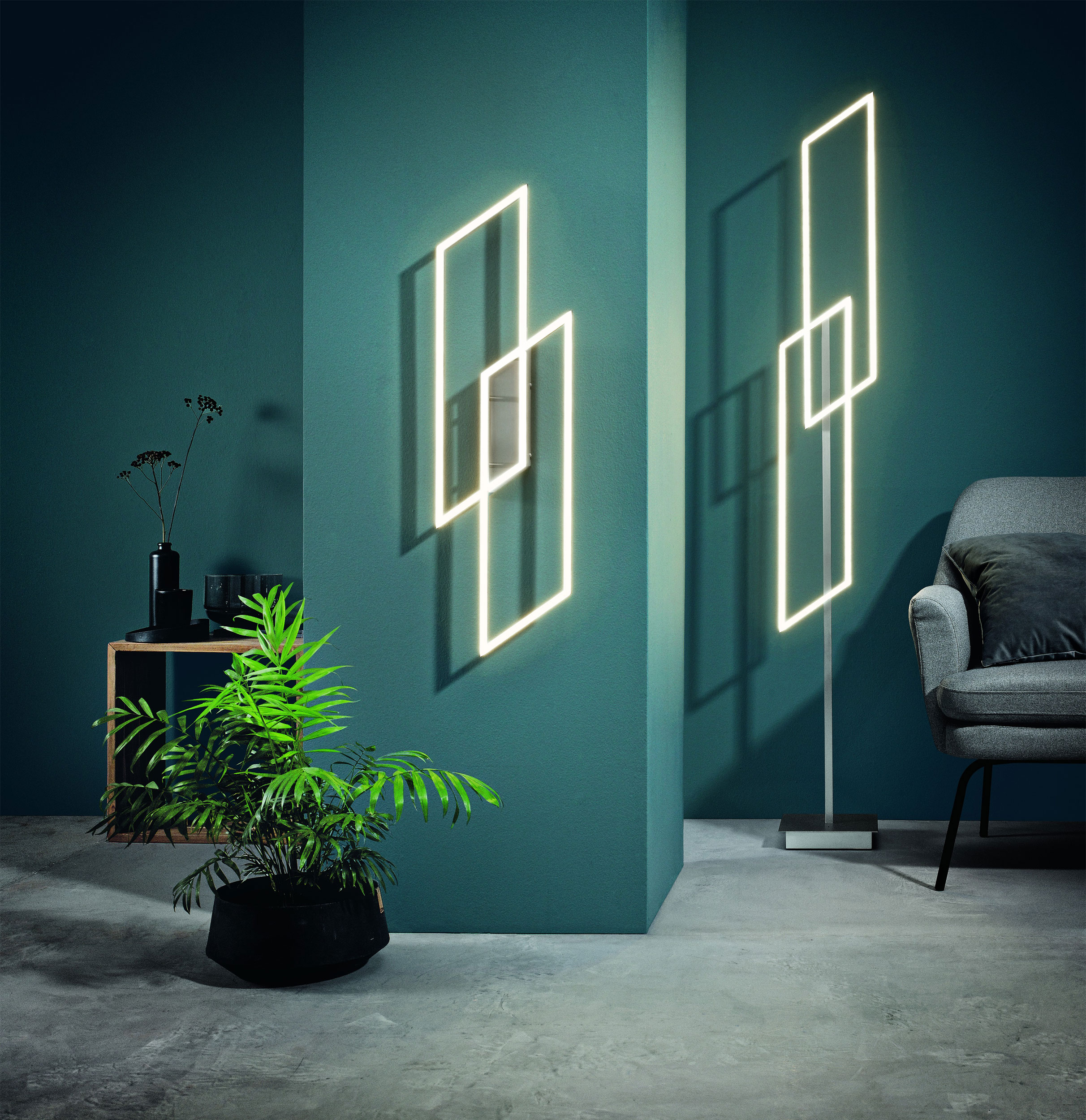 LED-Deckenleuchte 2flg image number null