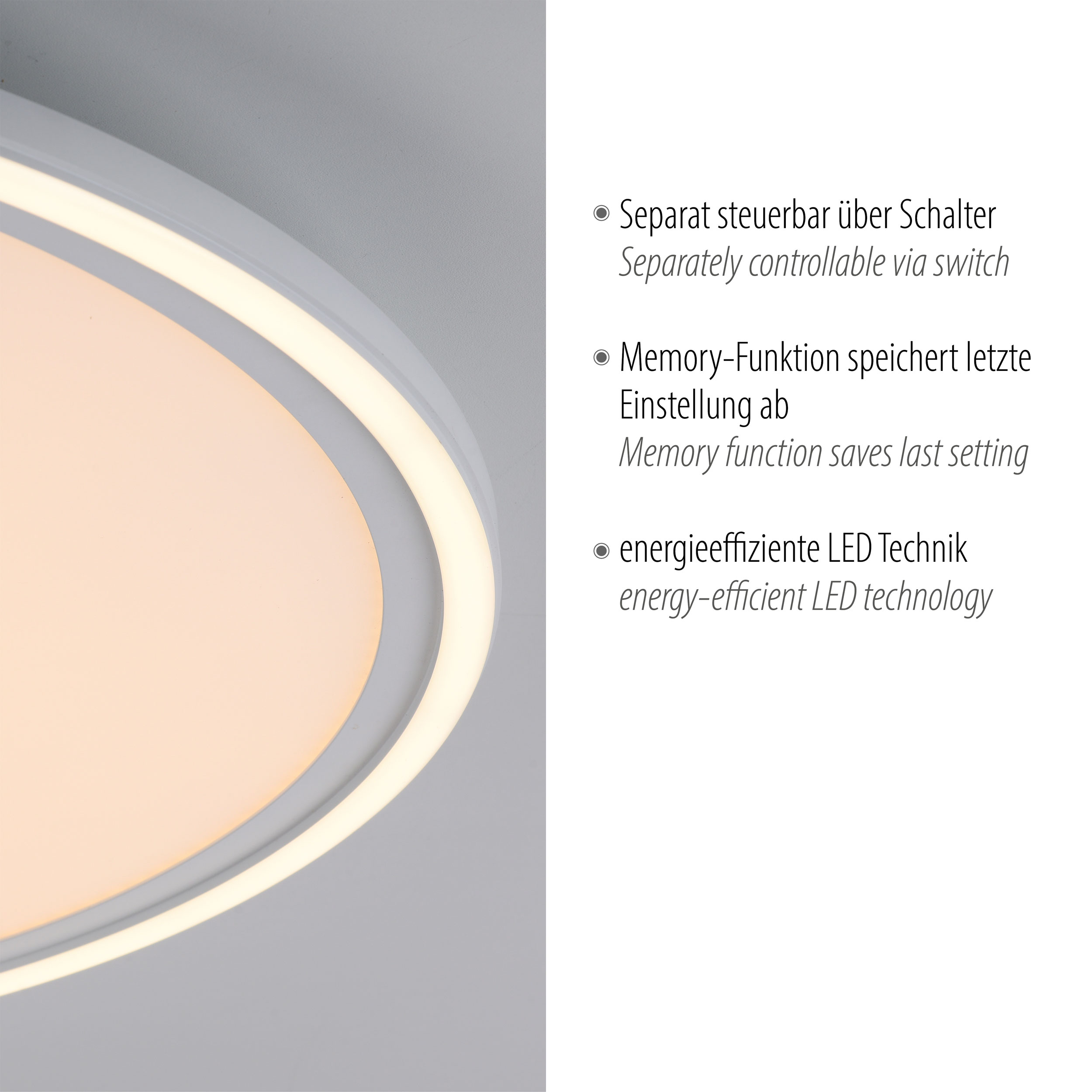 JUST LIGHT. LED-Deckenleuchte 2flg image number 4