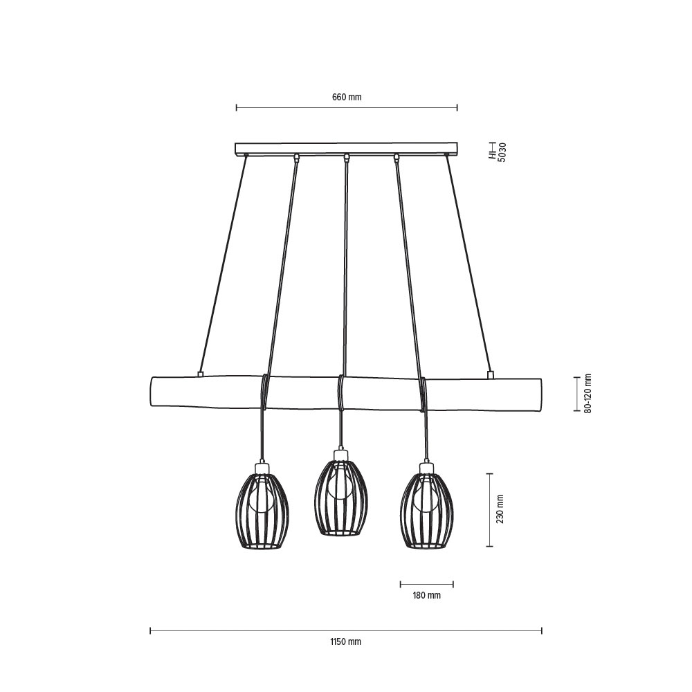 Pendelleuchte 3flg image number null
