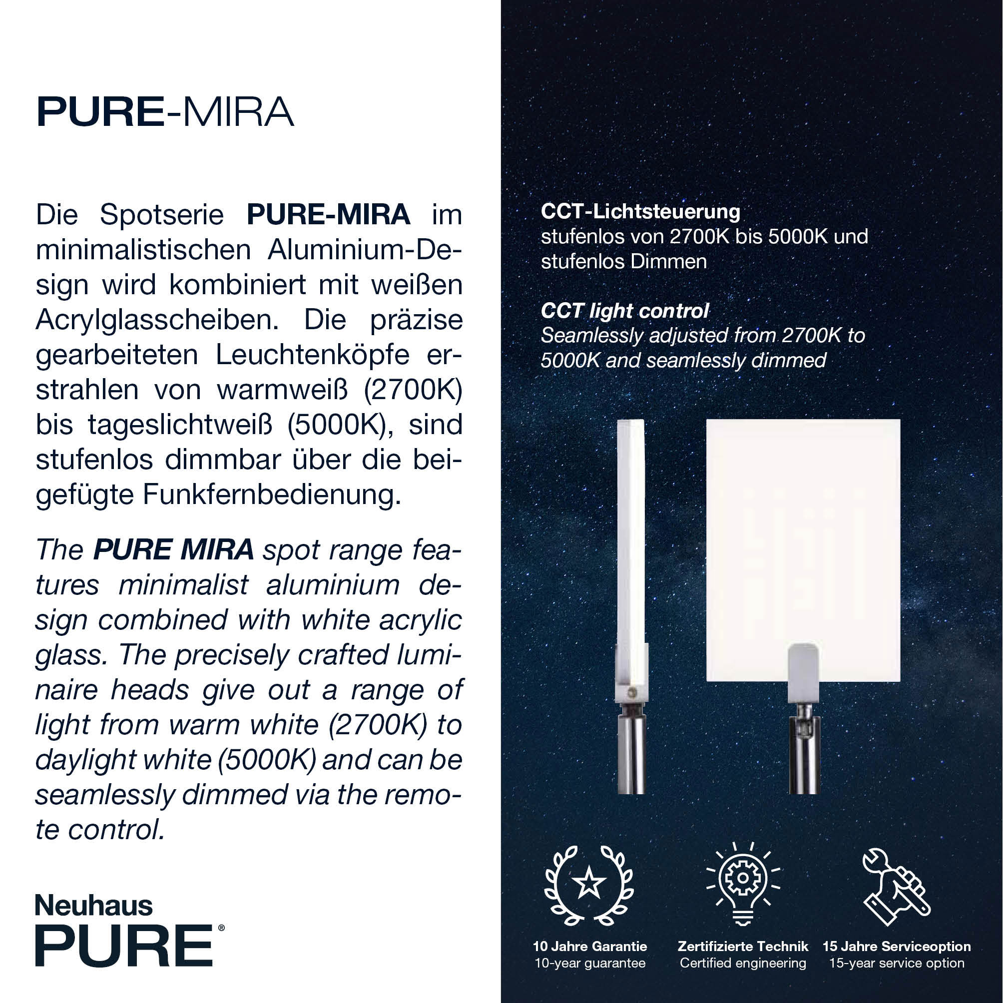 LED-Deckenleuchte 2flg image number null