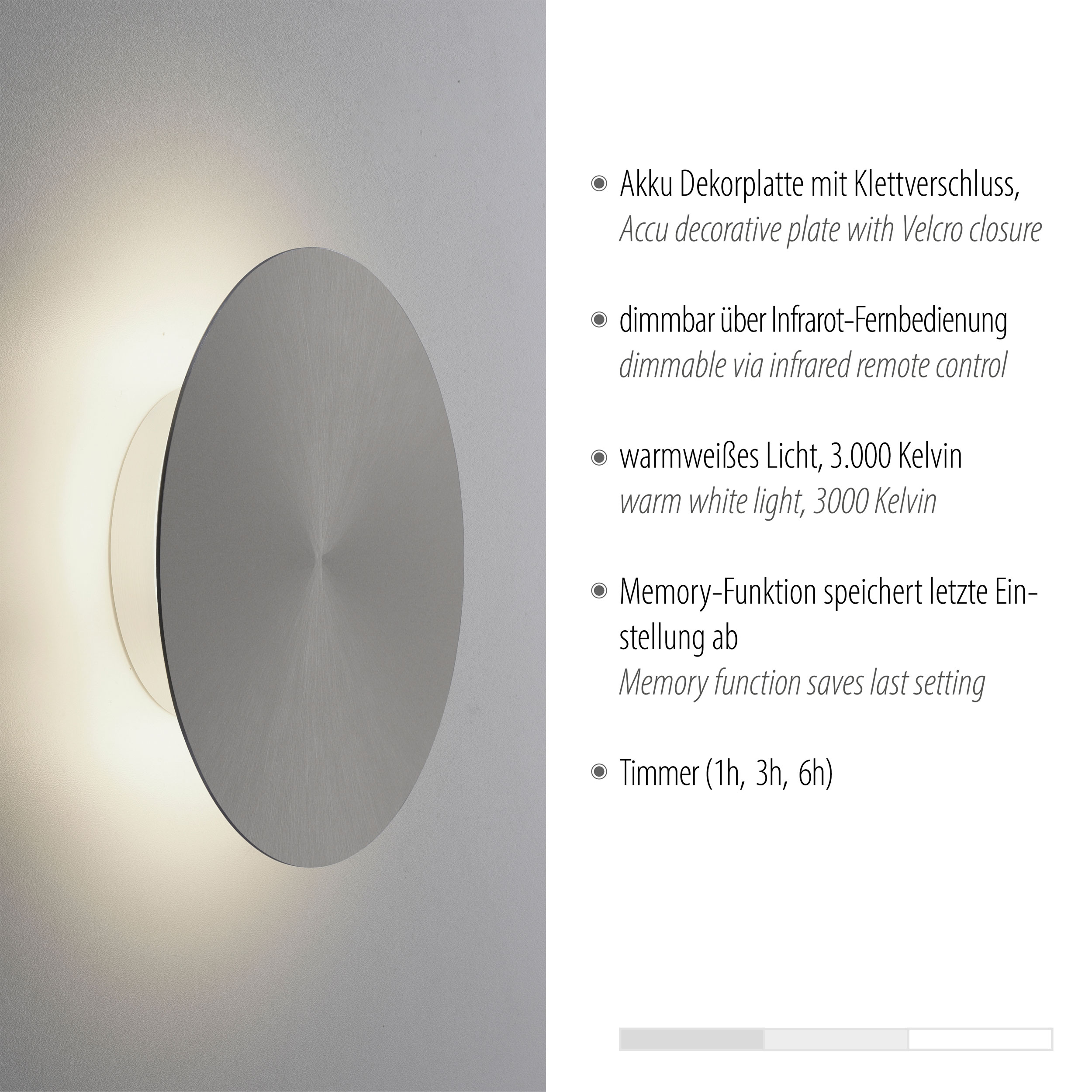 Paul Neuhaus LED-Akku-Wandleuchte image number 4