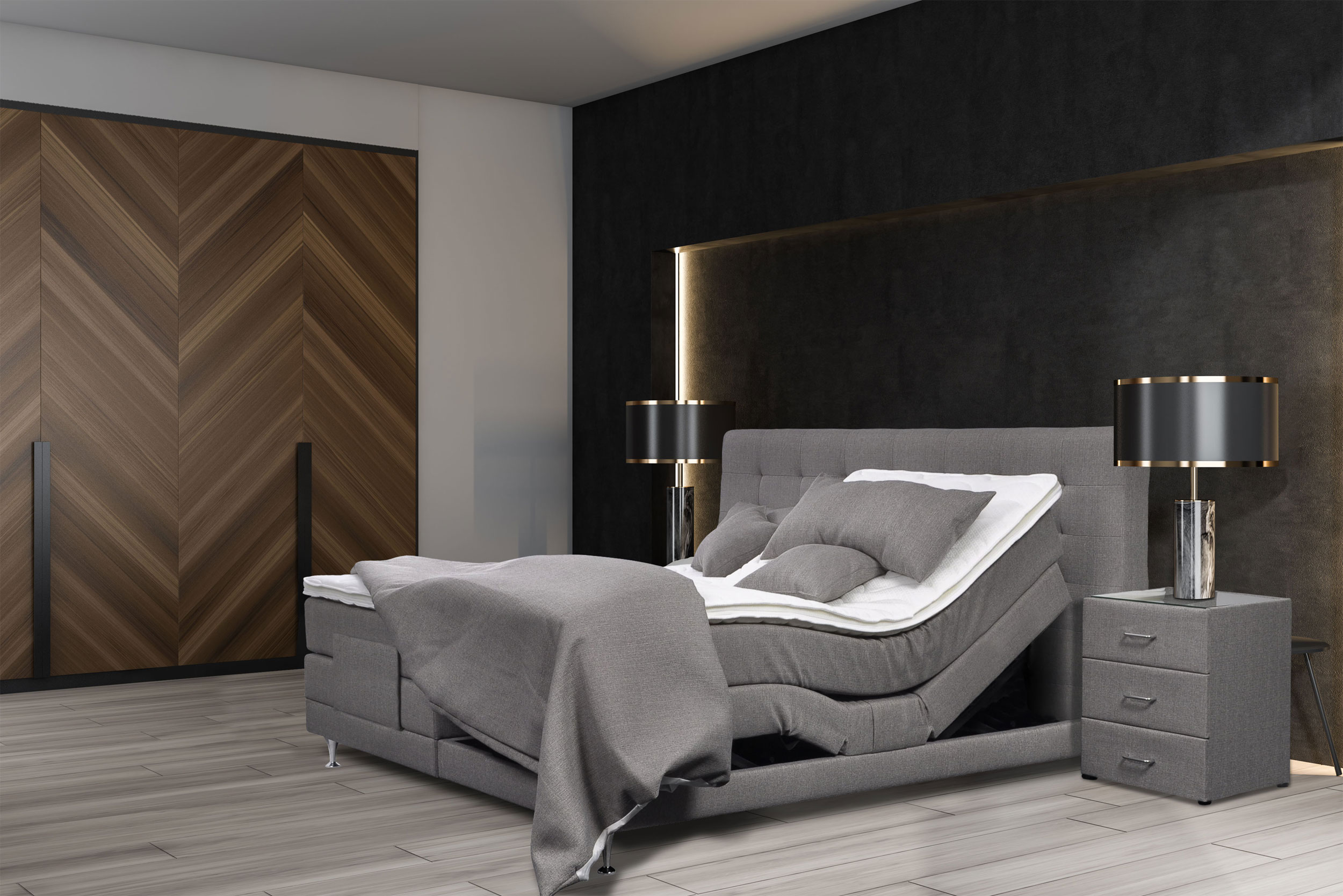 Boxspringbett m. Motor image number 2