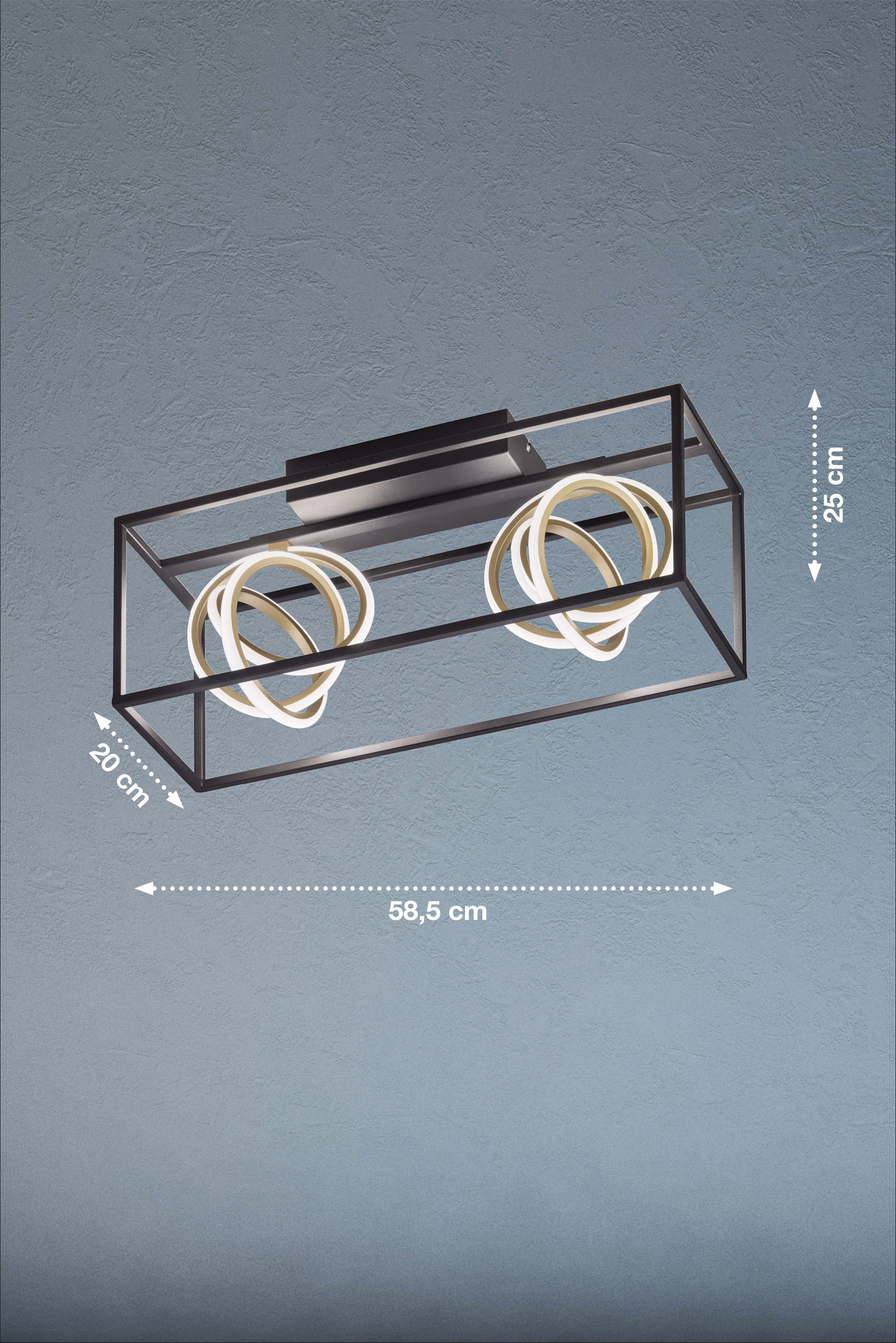 LED-Deckenleuchte 2flg image number null