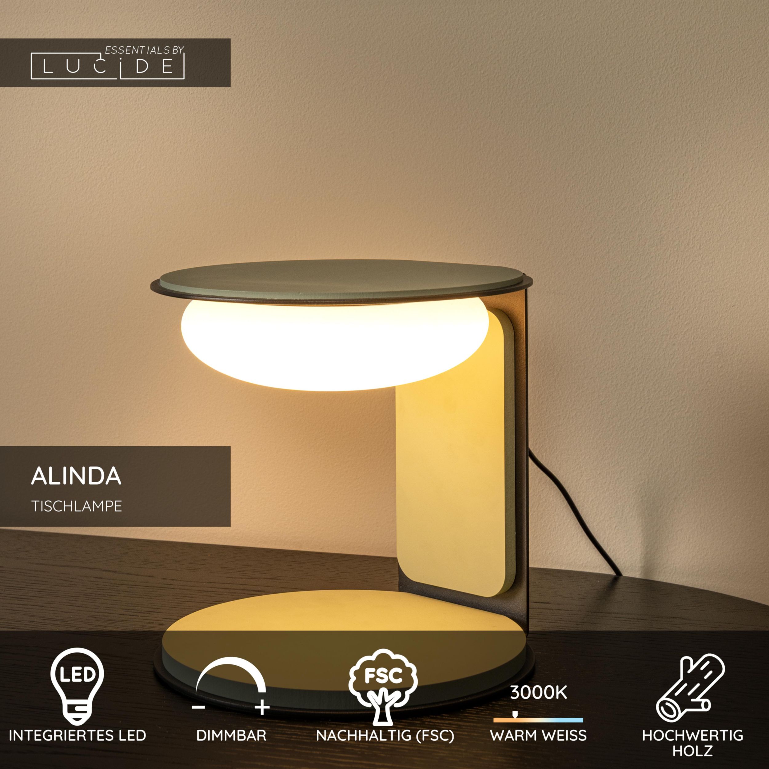Lucide LED-Tischlampe 1flg image number 7