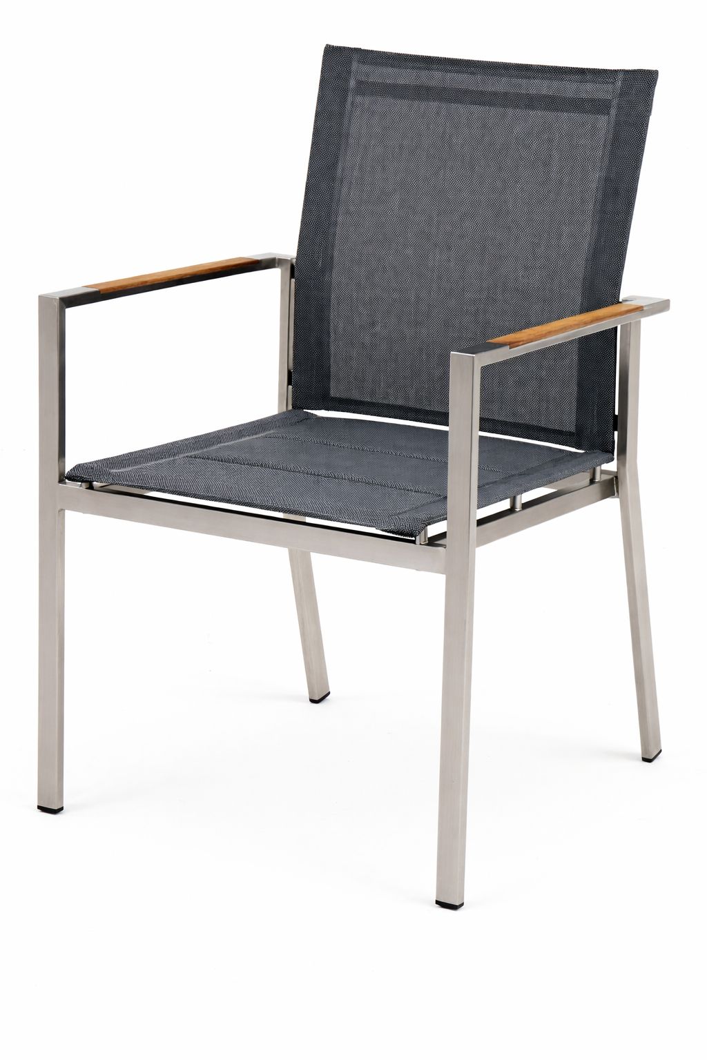 OUTDOOR Gartenstuhl Edelstahl/Teak image number 1