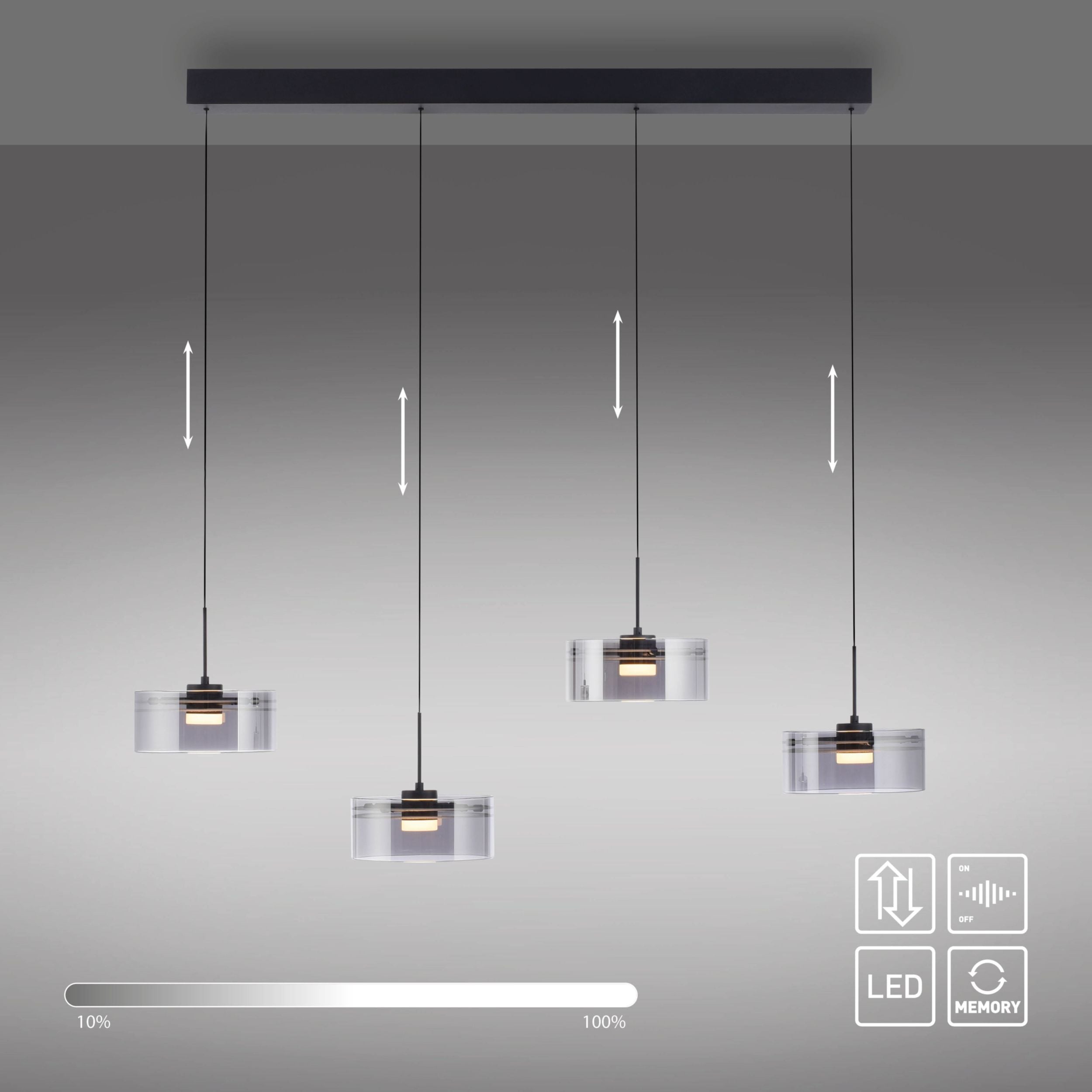 MONDO LED-Pendelleuchte 4flg image number 3