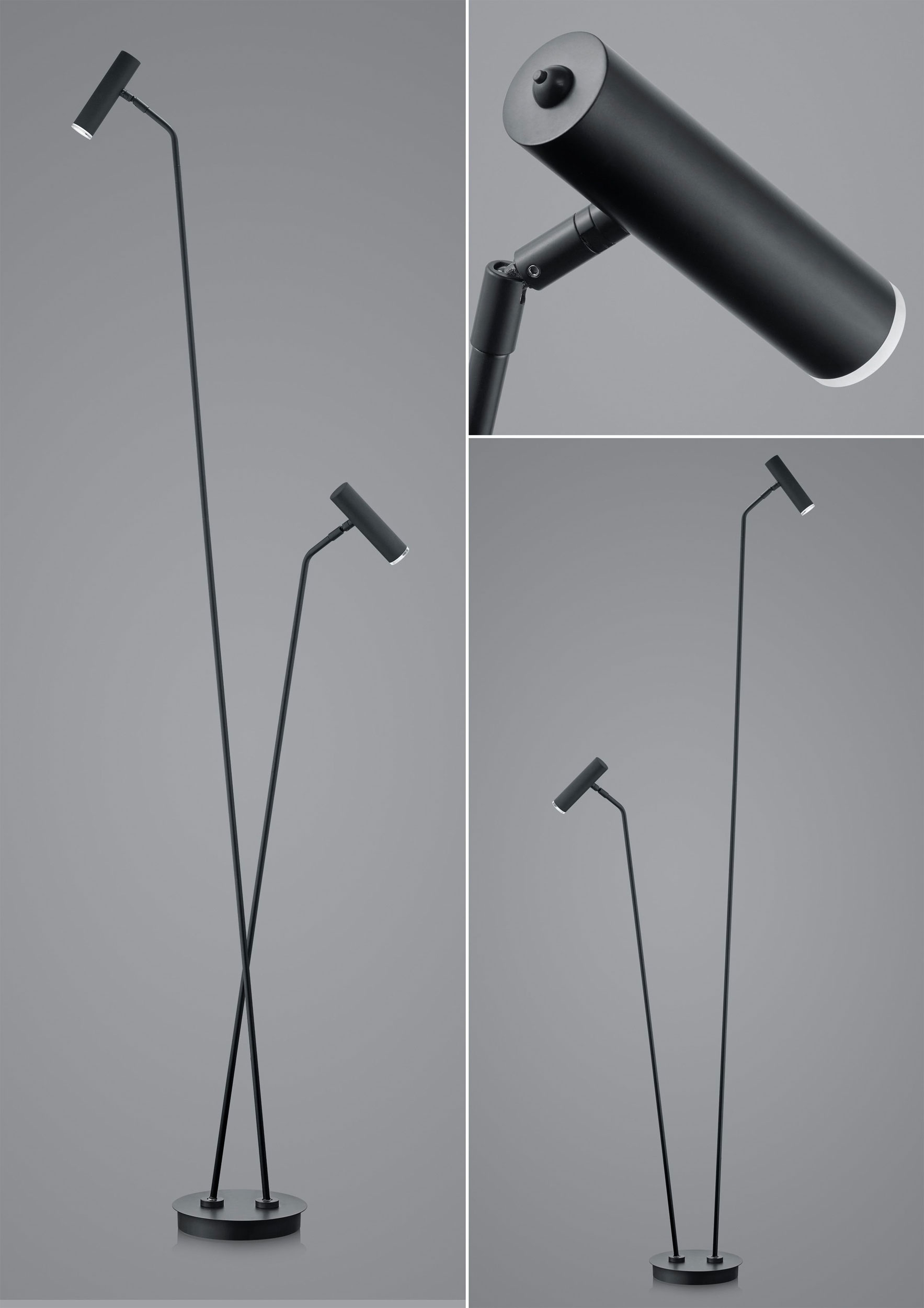 B-Leuchten LED-Stehleuchte 2flg image number 2