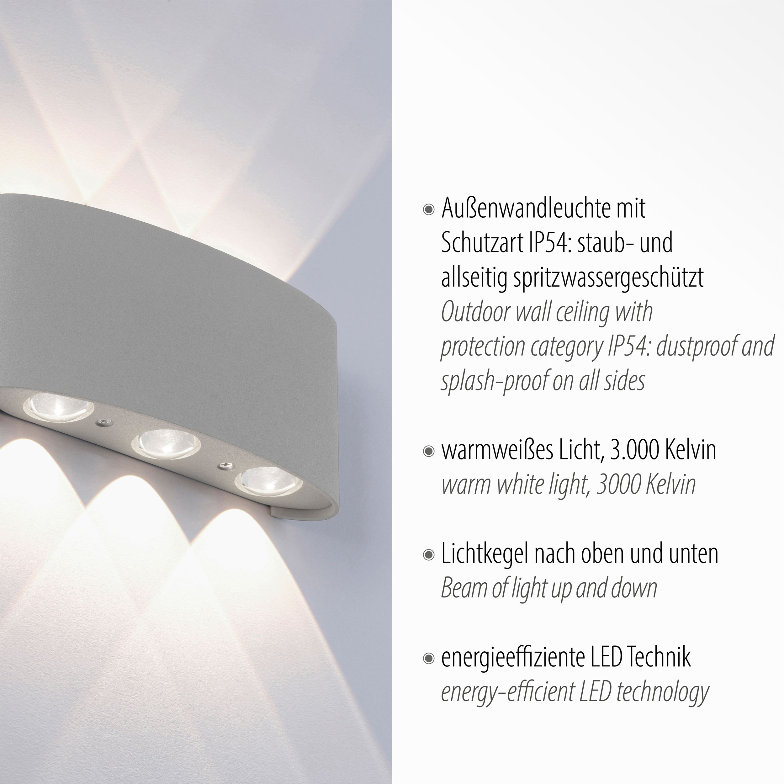 Paul Neuhaus LED-Wandleuchte 6flg image number 6