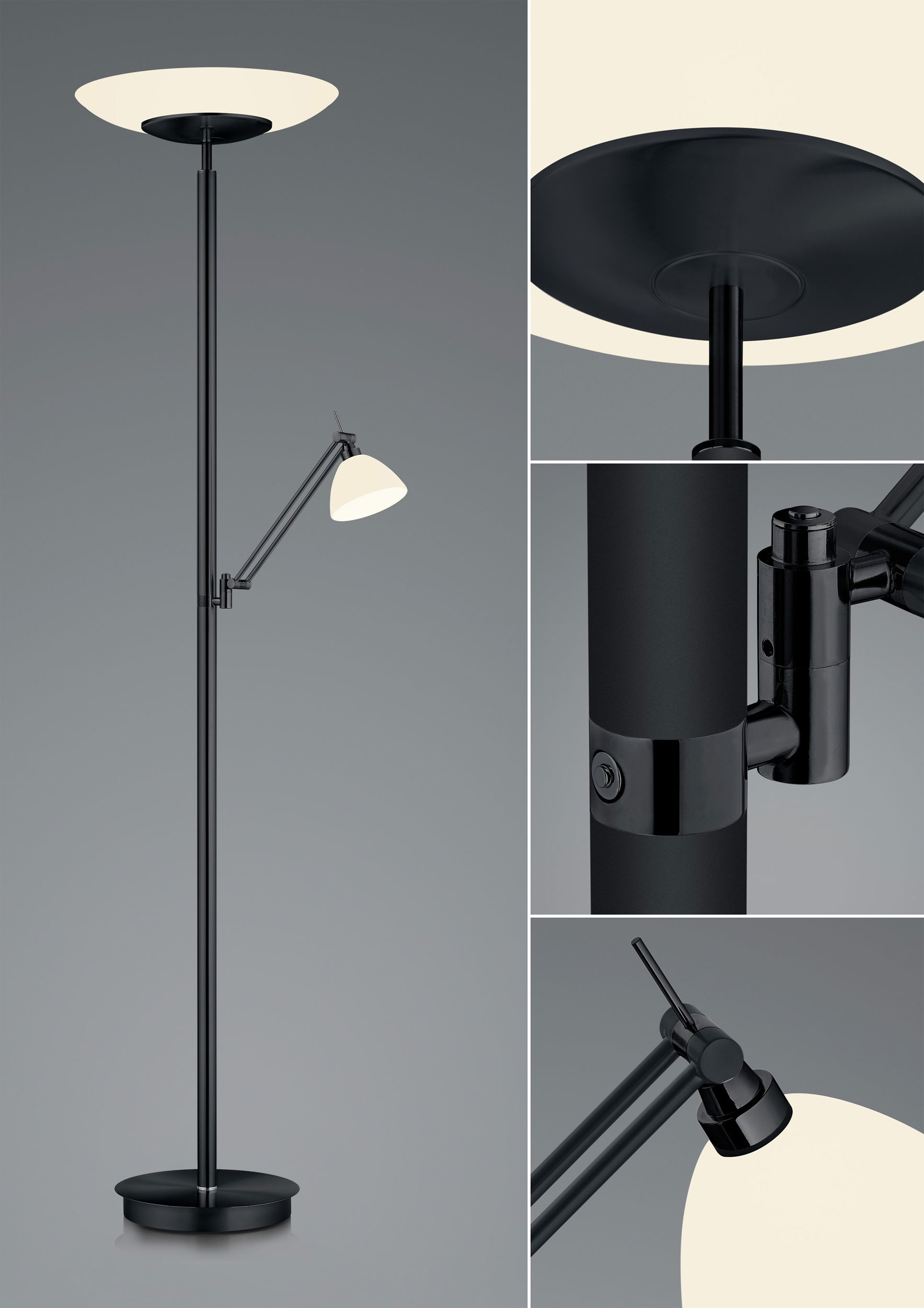 B-Leuchten LED-Stehleuchte 2flg image number 1