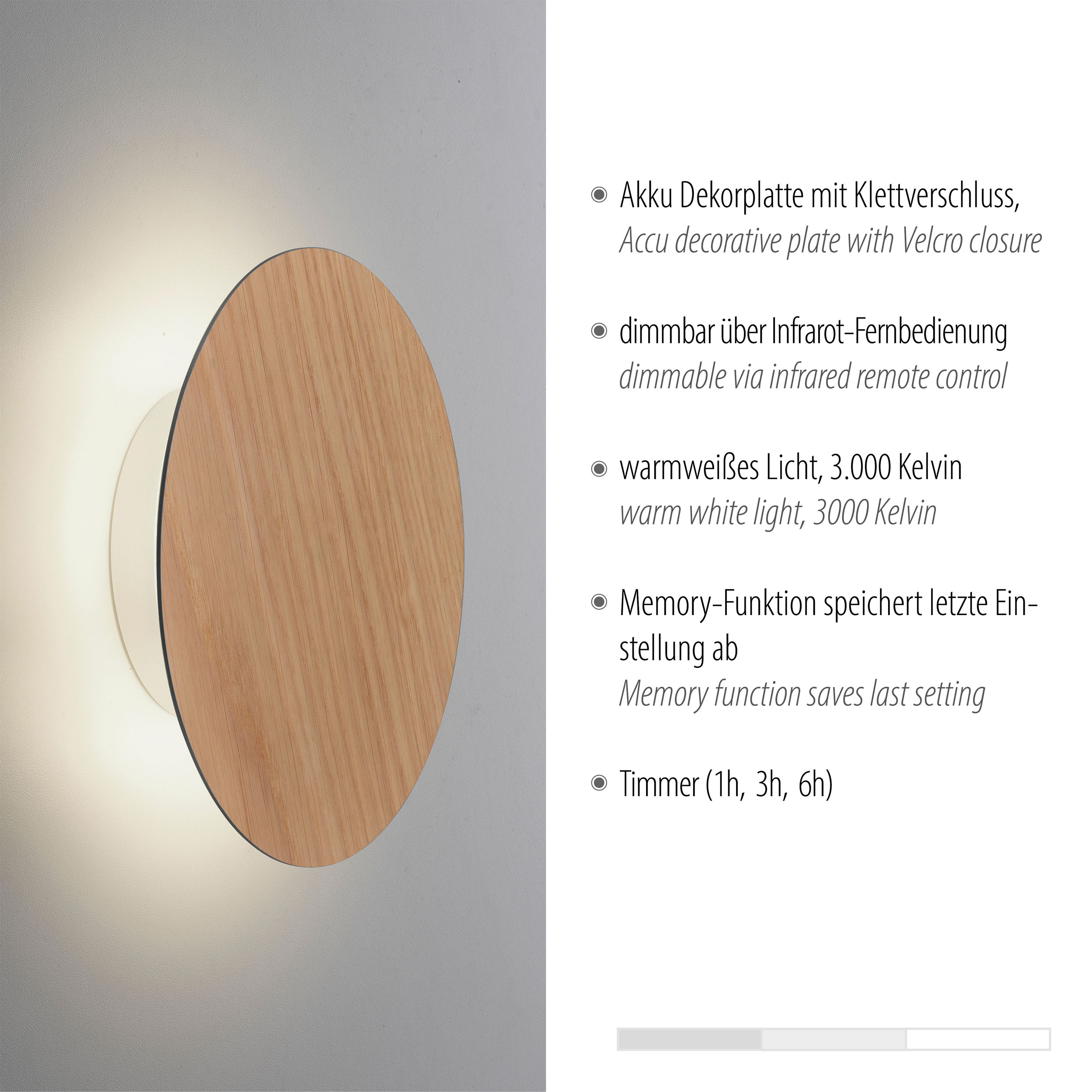 Paul Neuhaus LED-Akku-Wandleuchte image number 4