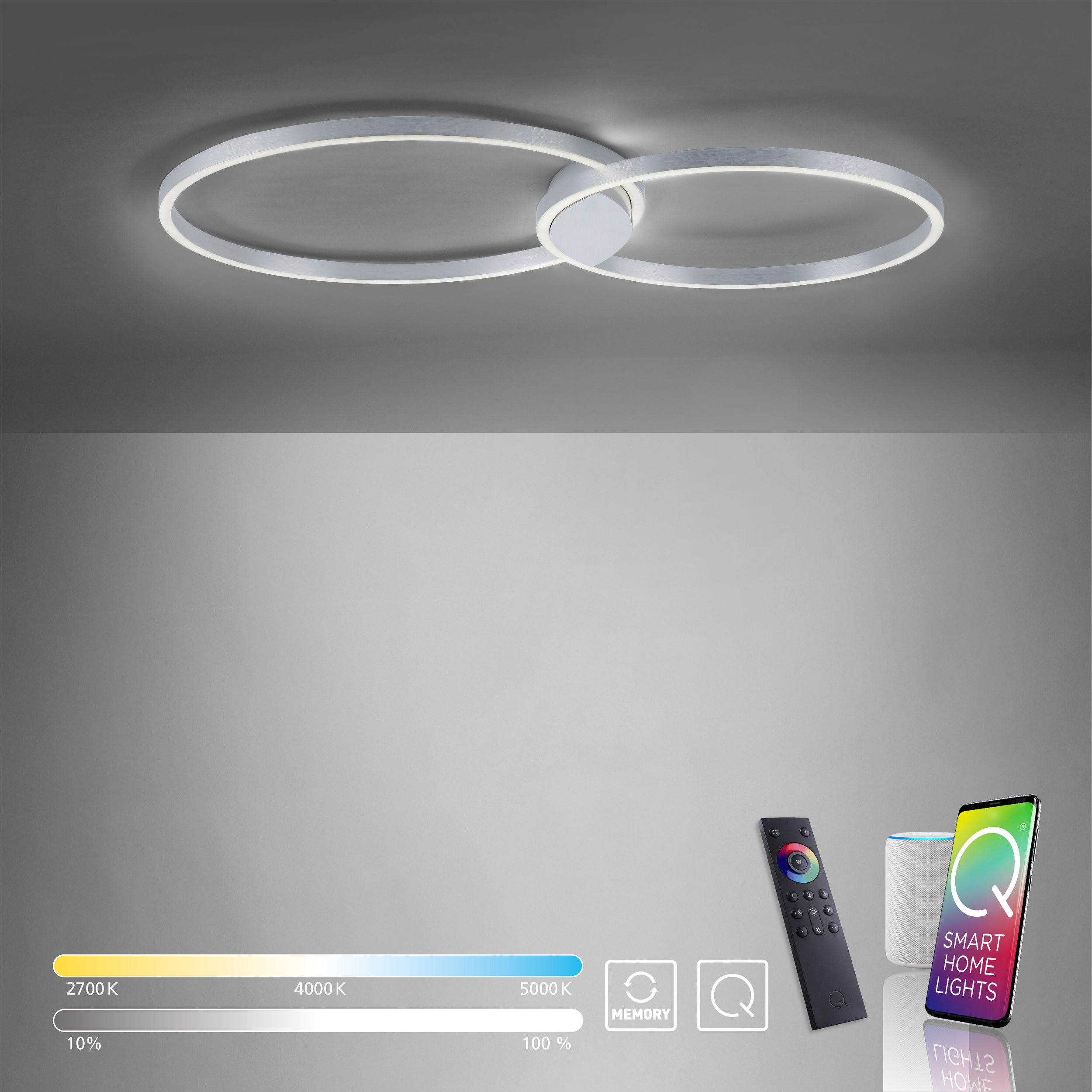 Paul Neuhaus LED-Deckenleuchte 2flg image number 4