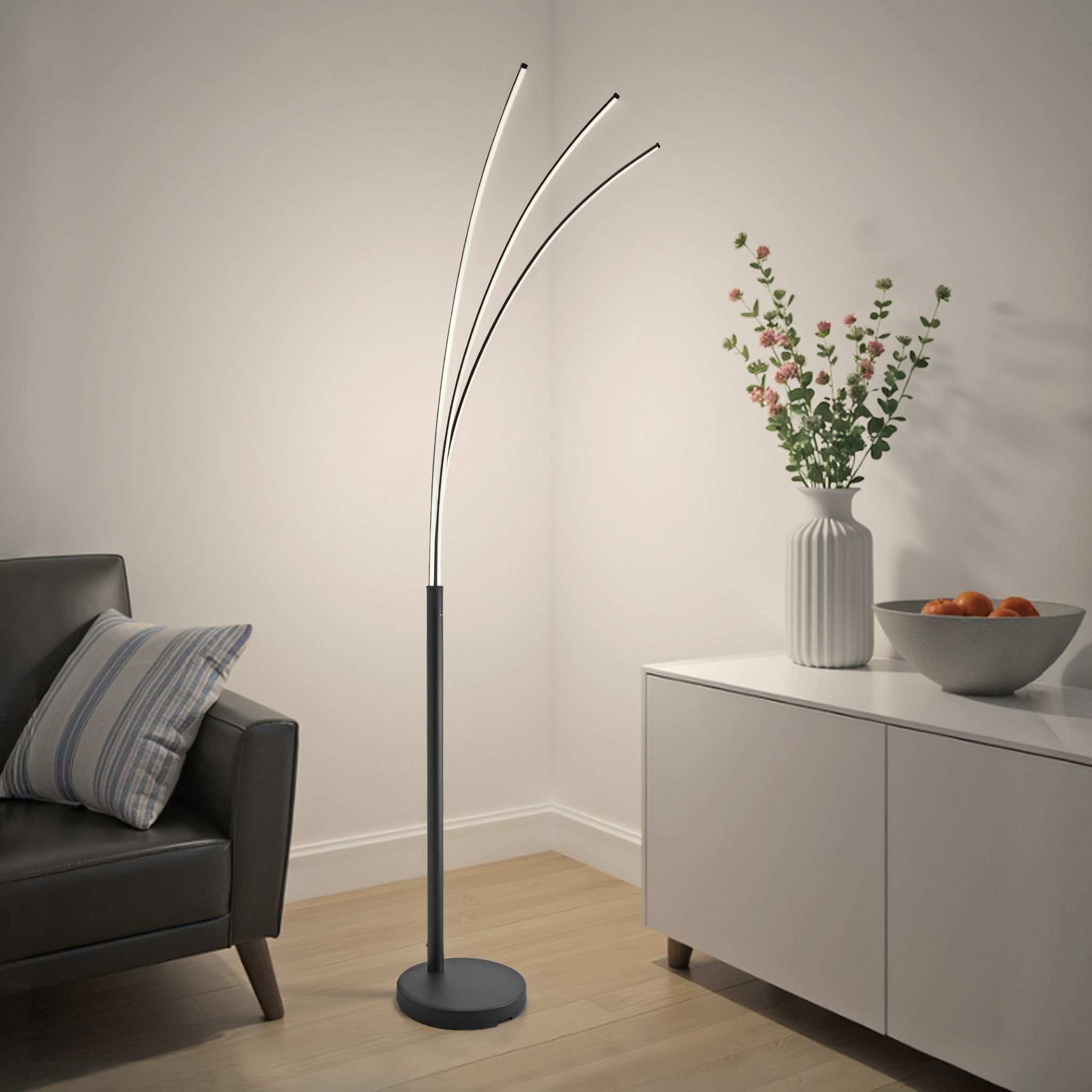 casa NOVA LED-Stehleuchte 3flg image number 3