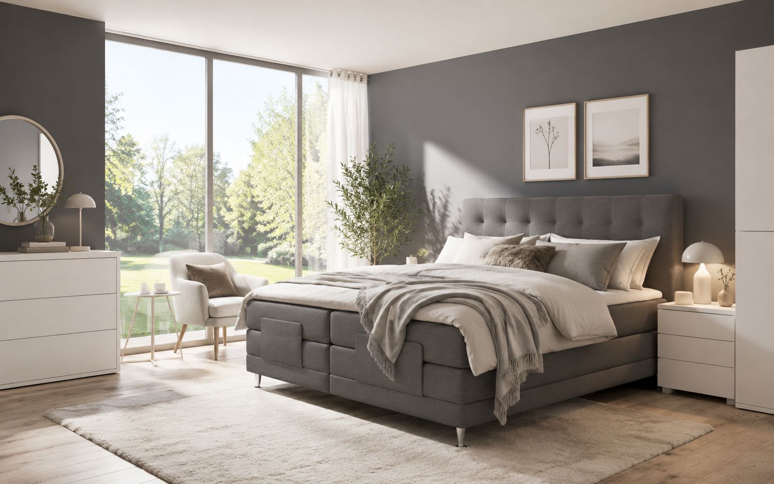 Boxspringbett m. Motor image number 3