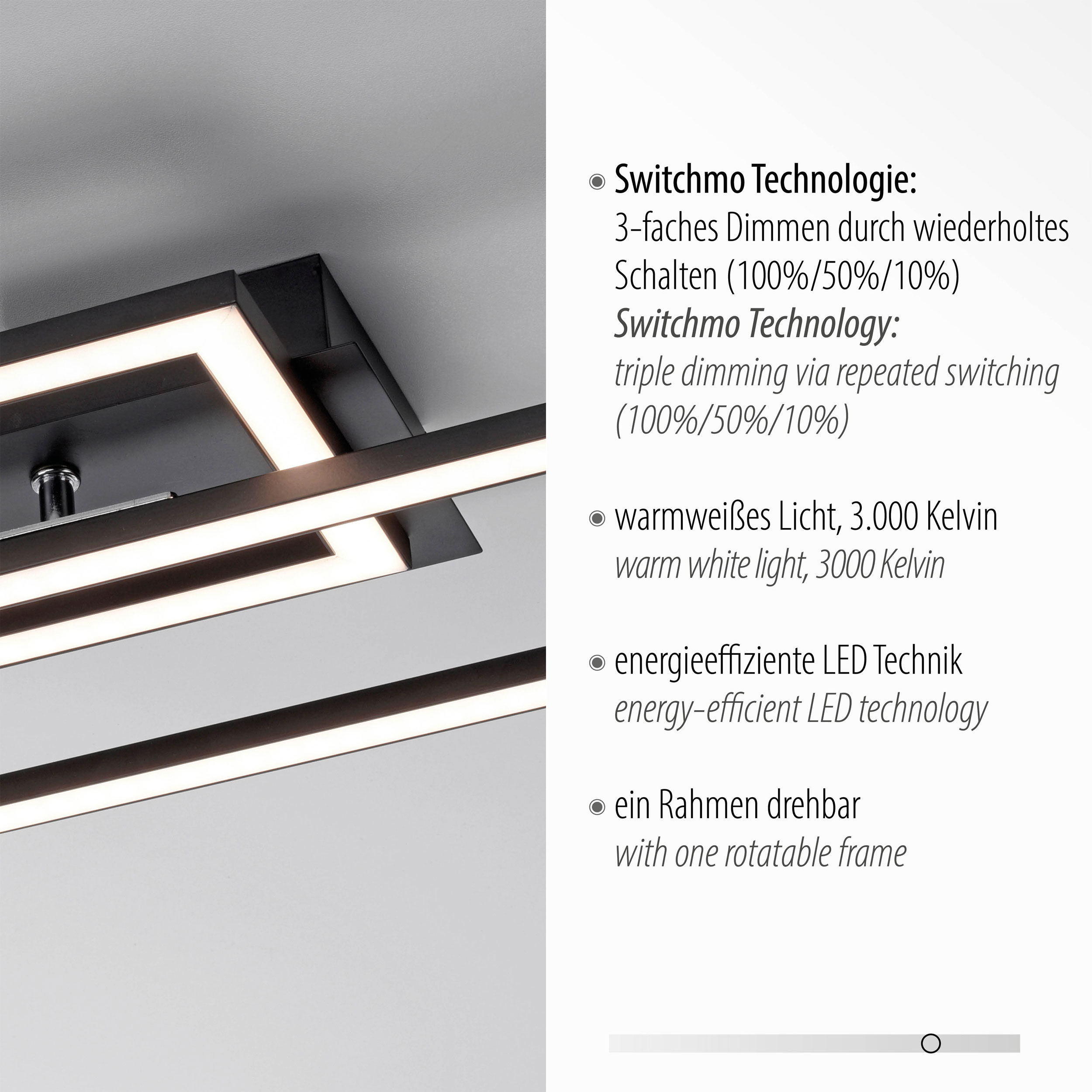 JUST LIGHT. LED-Deckenleuchte 1flg image number 4