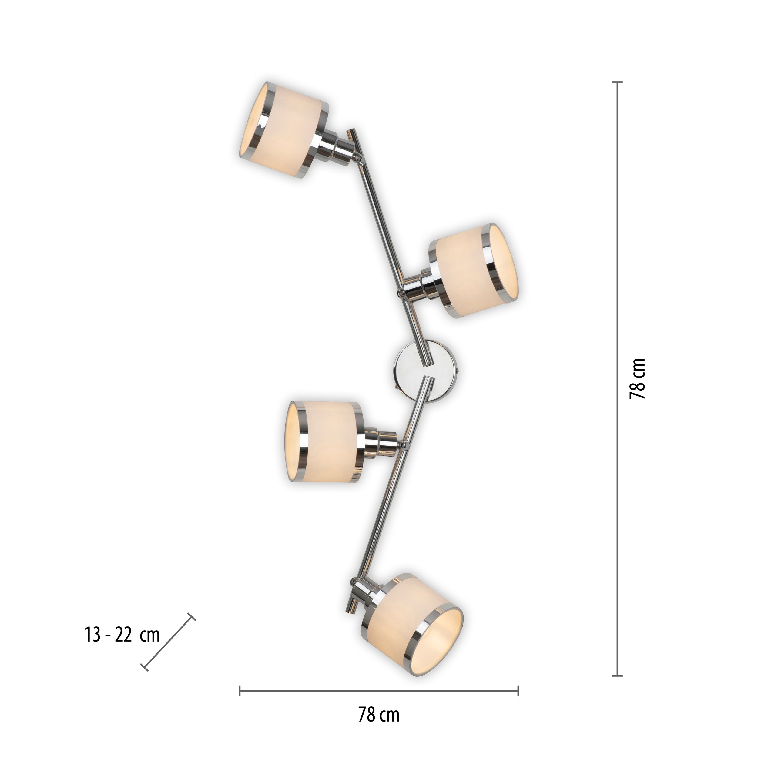 JUST LIGHT. Deckenleuchte 4flg image number 6