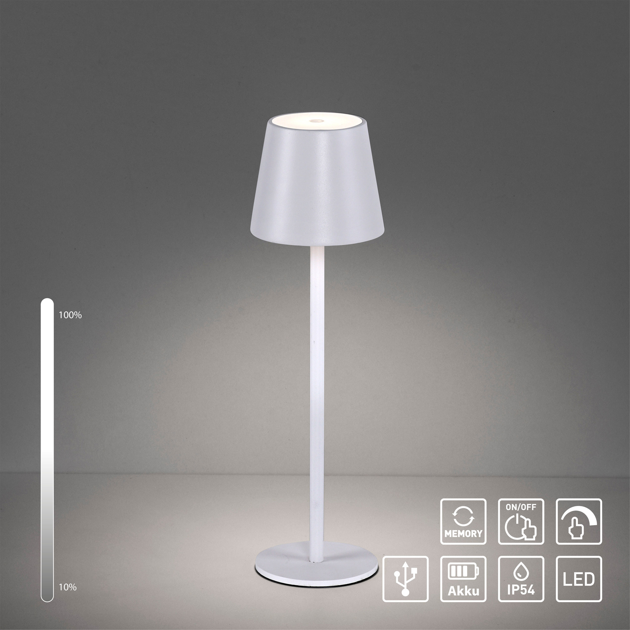 JUST LIGHT. LED-Akku-Tischleuchte 1flg image number 4