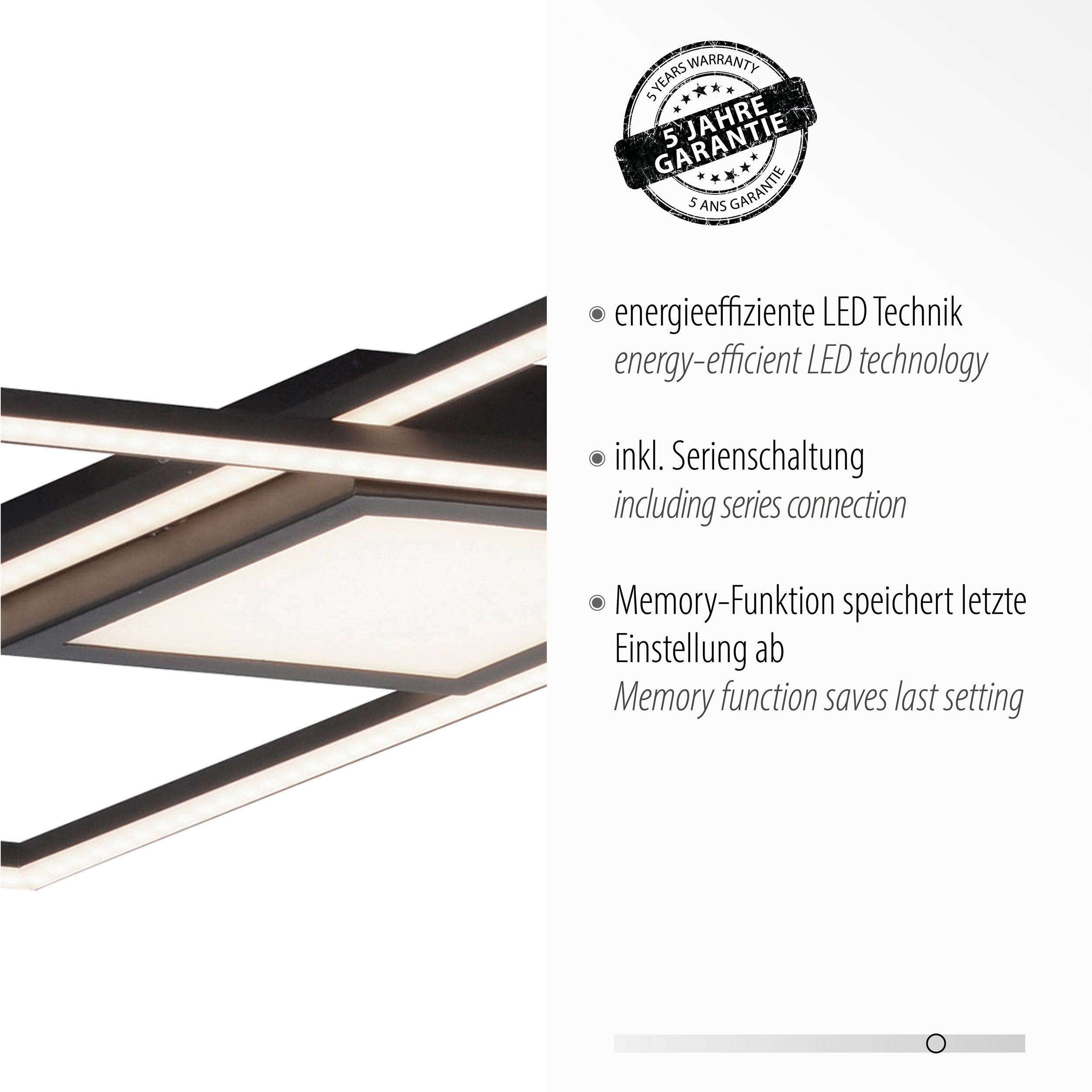 JUST LIGHT. LED-Deckenleuchte 1flg image number 5
