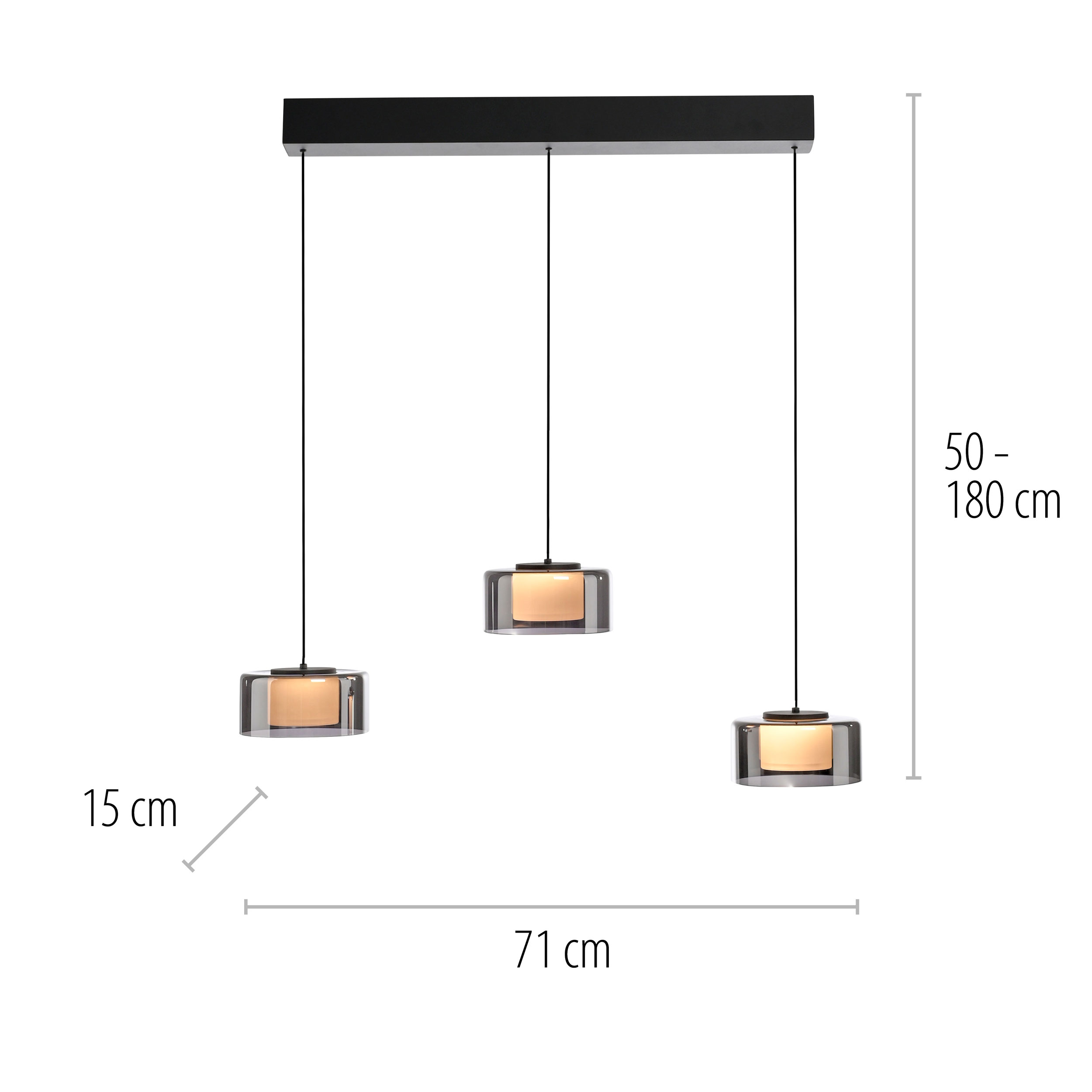 Paul Neuhaus LED-Pendelleuchte 3flg image number 7