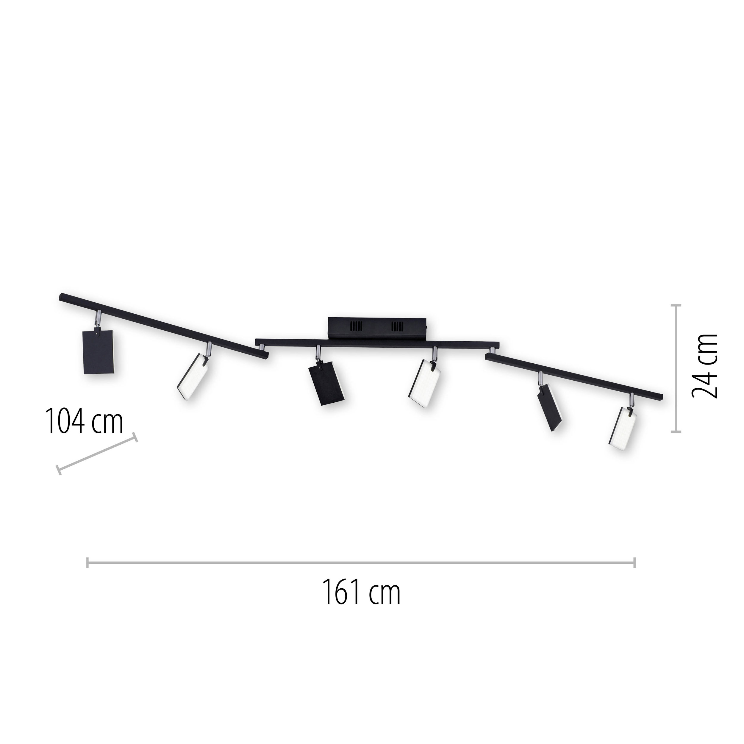 LED-Deckenleuchte 6flg image number null