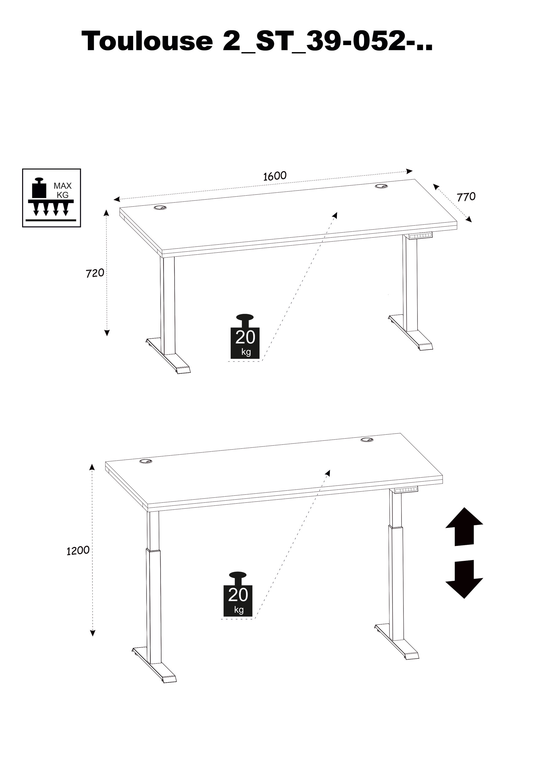 Schreibtisch elektr. image number 4