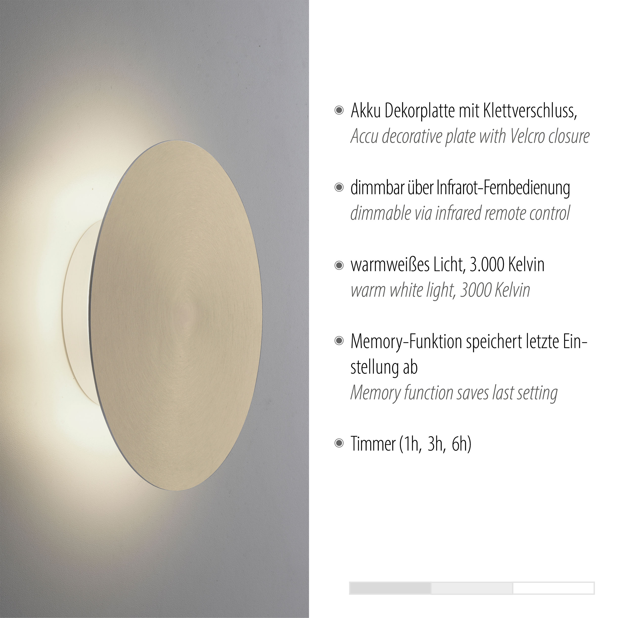 Paul Neuhaus LED-Akku-Wandleuchte image number 3