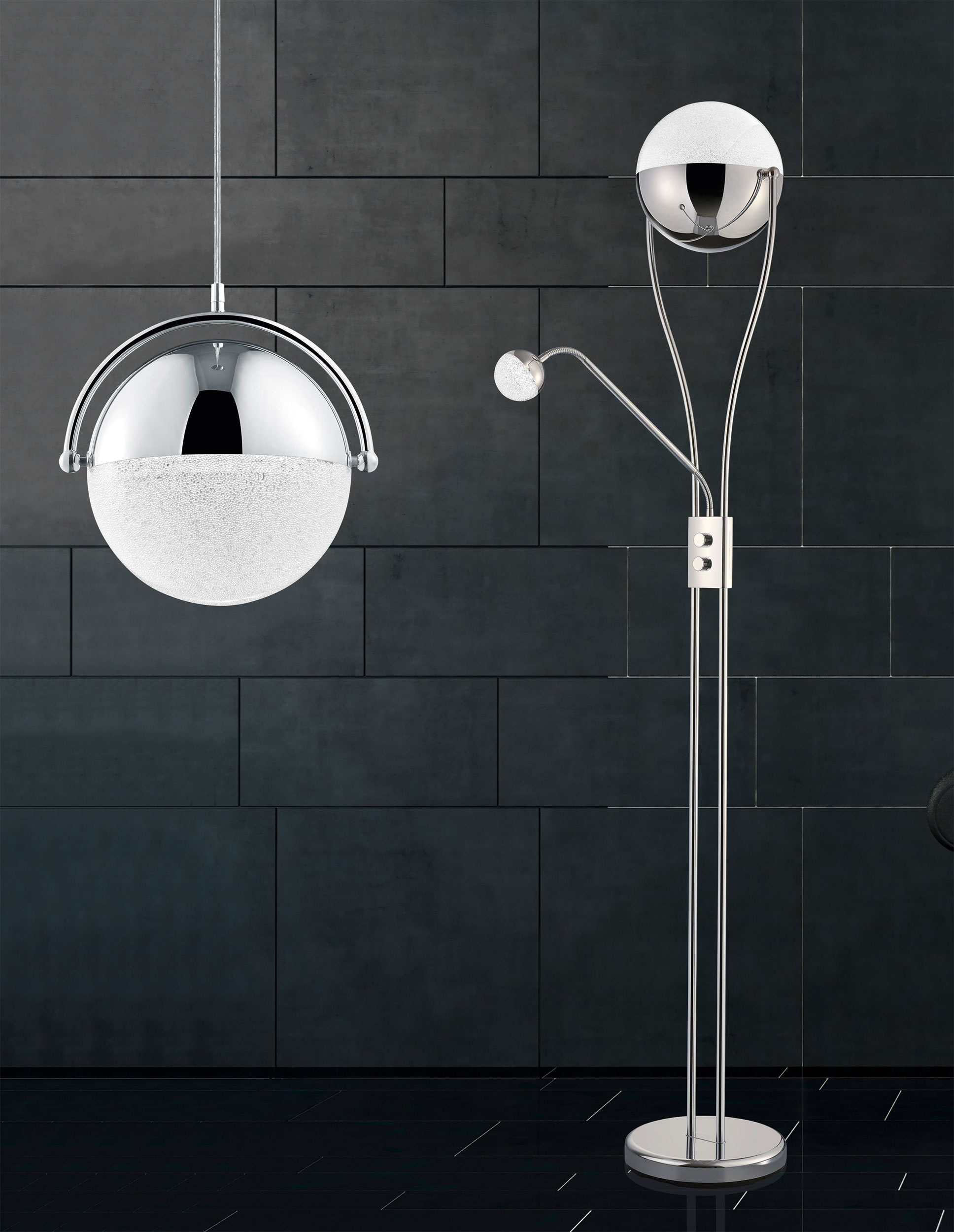 Trio Leuchten LED - Stehleuchte 2flg image number 3